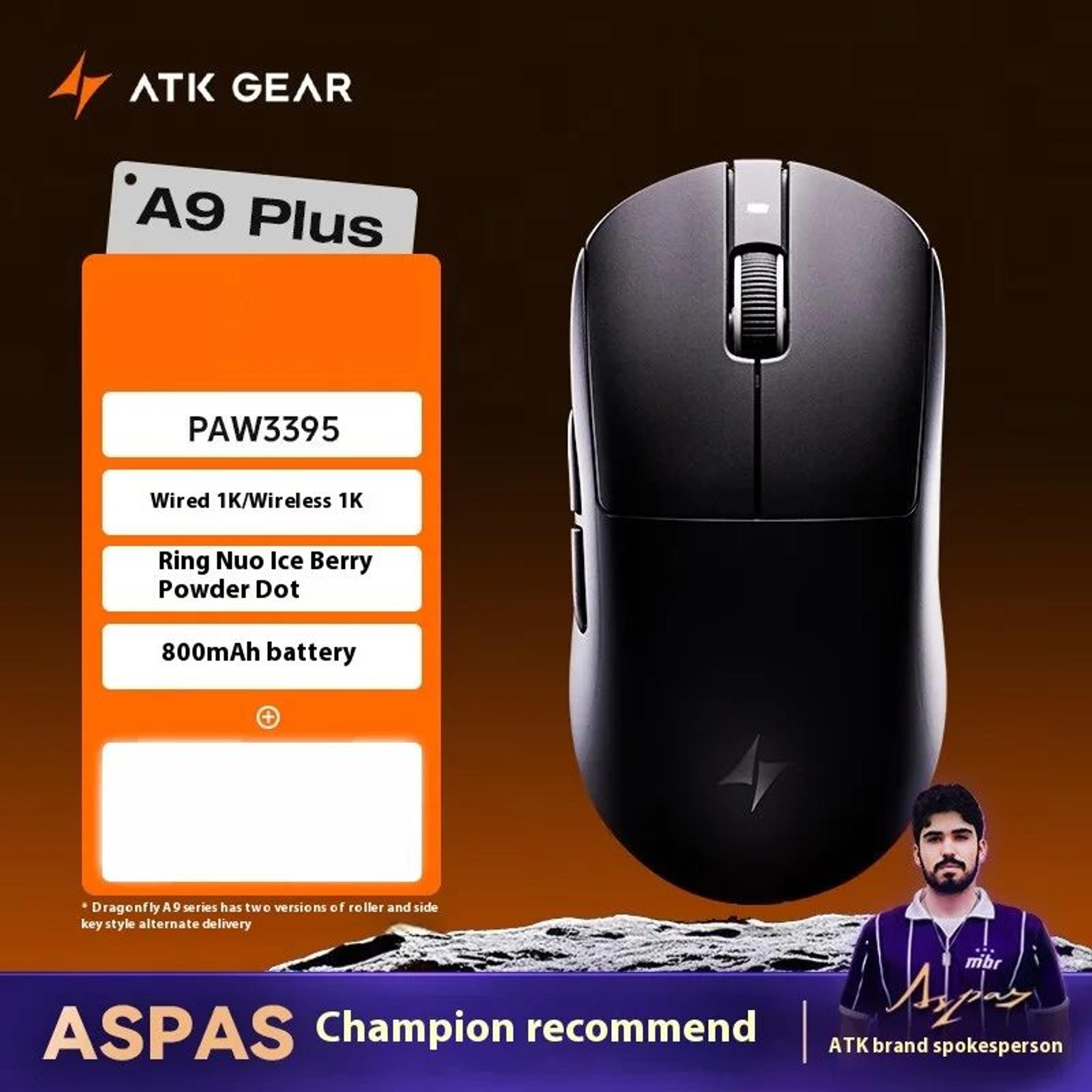 ATK A9 Ultra 8K Wireless Gaming Mouse  53g TriMode Precision For Competitive Play 6