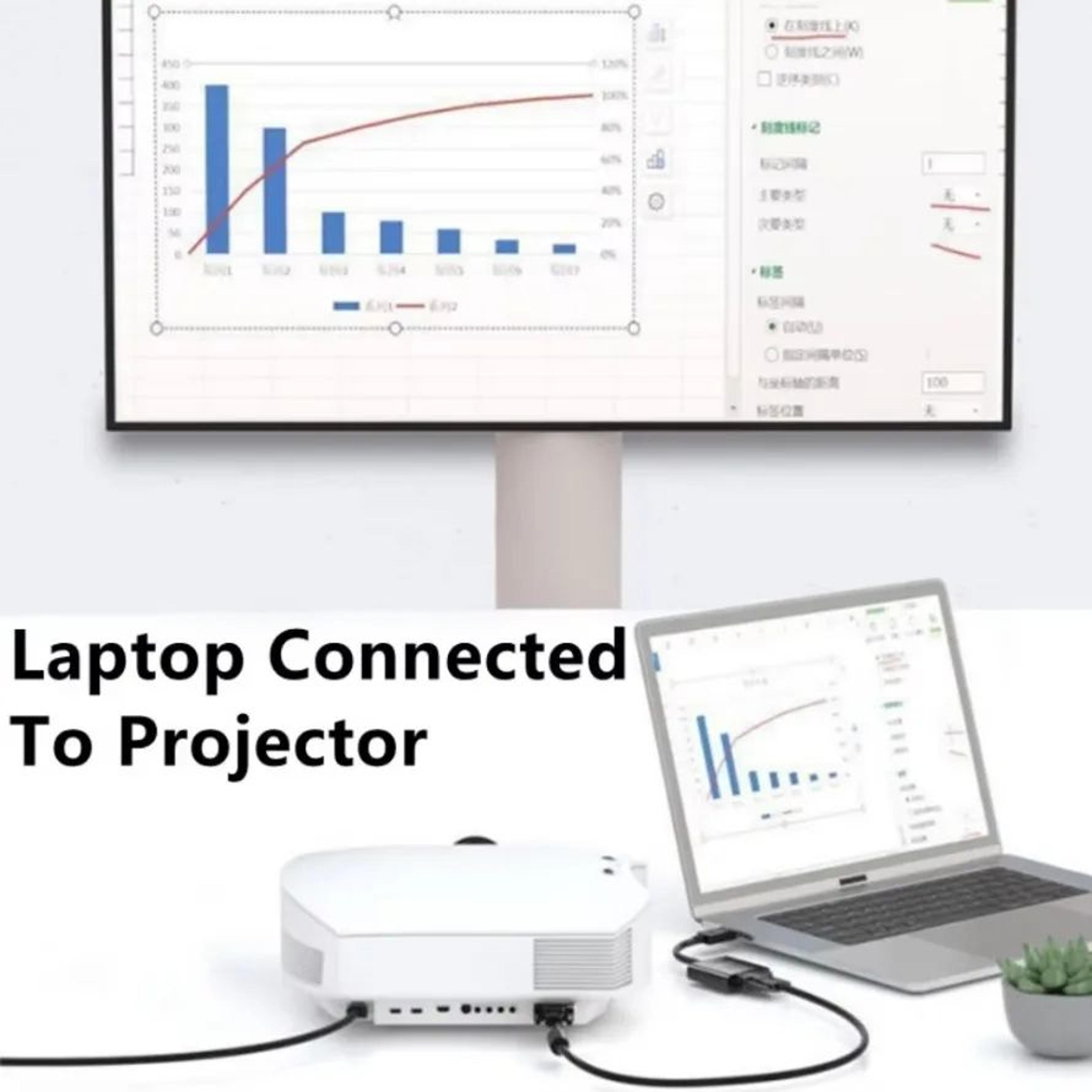 1080P DisplayPort To VGA Adapter Cable  Reliable DP To VGA Converter For Laptop  Projector 3