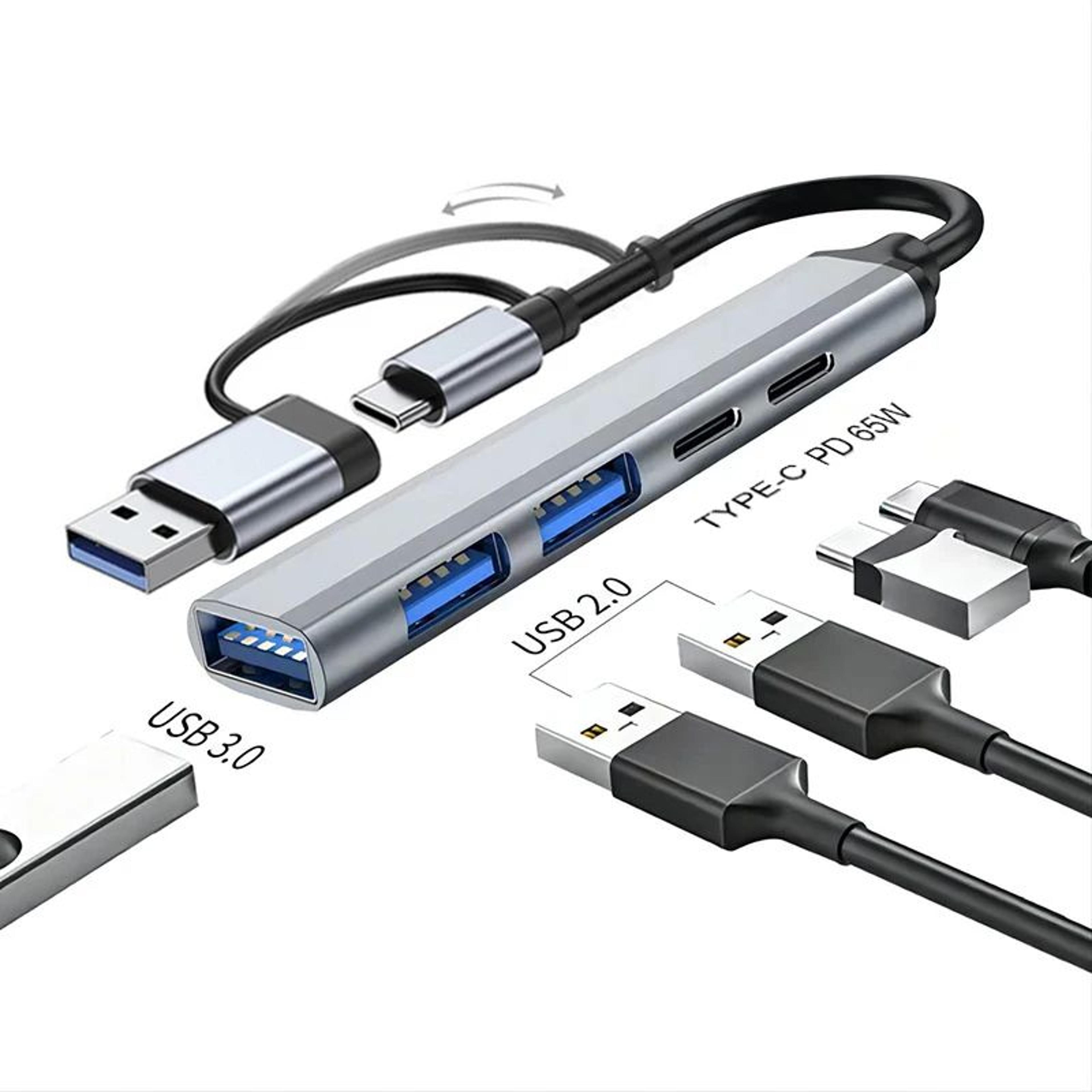 5in1 USB C Hub With 65W PD  MultiPort Type C To USB 30 Adapter For MacBook  Lenovo 5