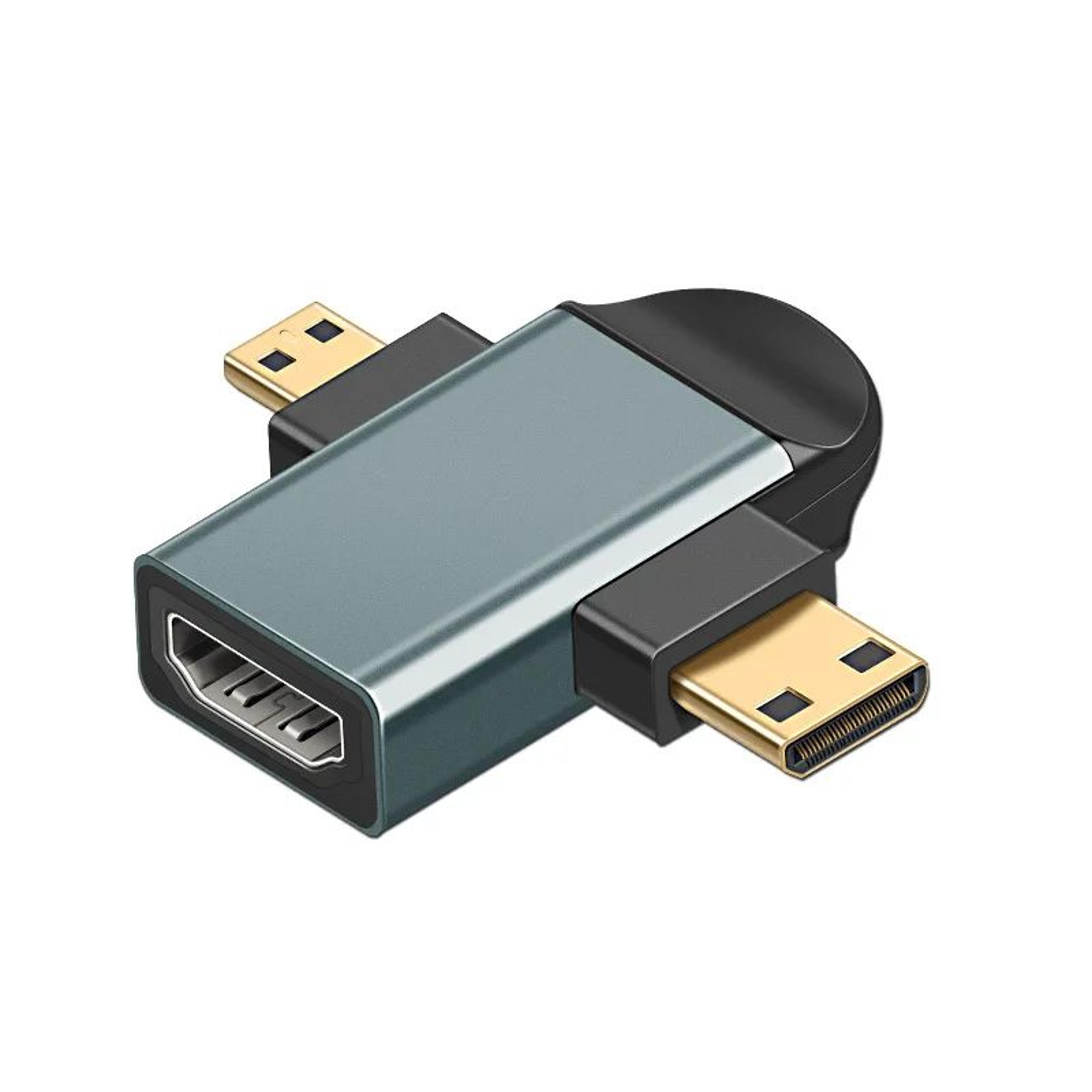4K 60Hz Mini Micro HDMI Adapter Converter For Laptop Camera  TV 6