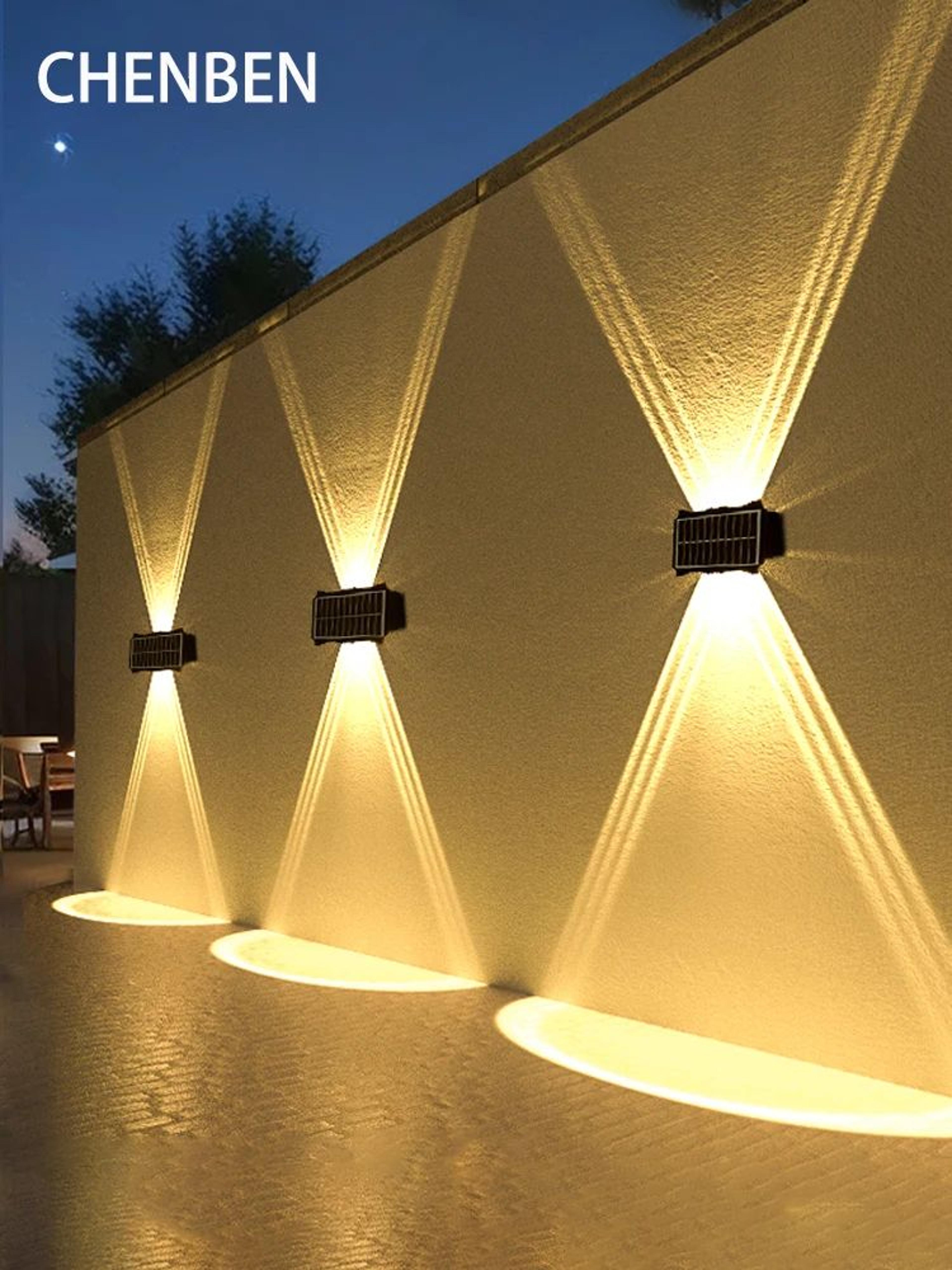 solarglow outdoor led solar wall light – waterproof garden & courtyard lighting