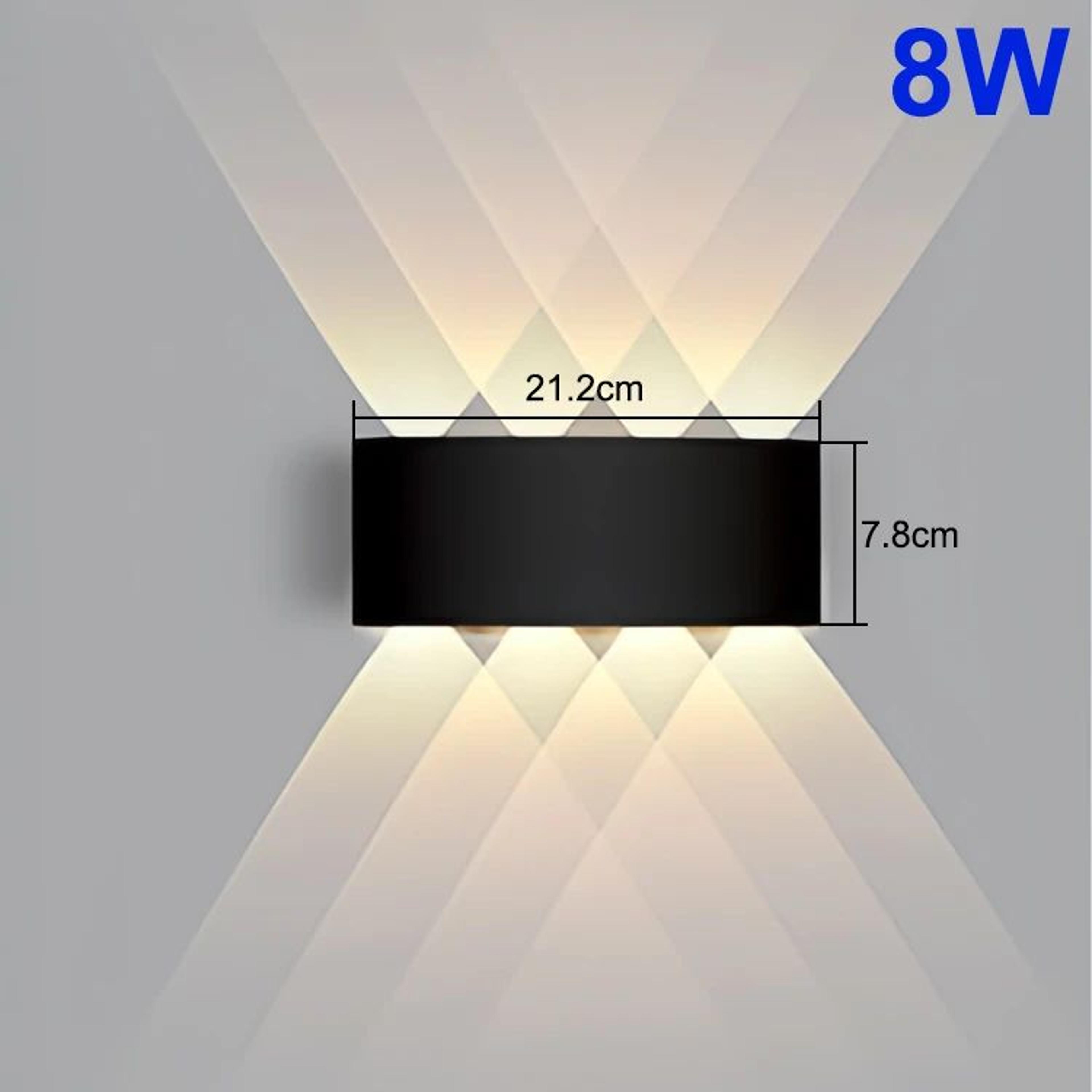 Aurevo Up  Down LED Wall Lamp  Modern Waterproof Outdoor  Indoor Wall Light 4W6W8W10W 7