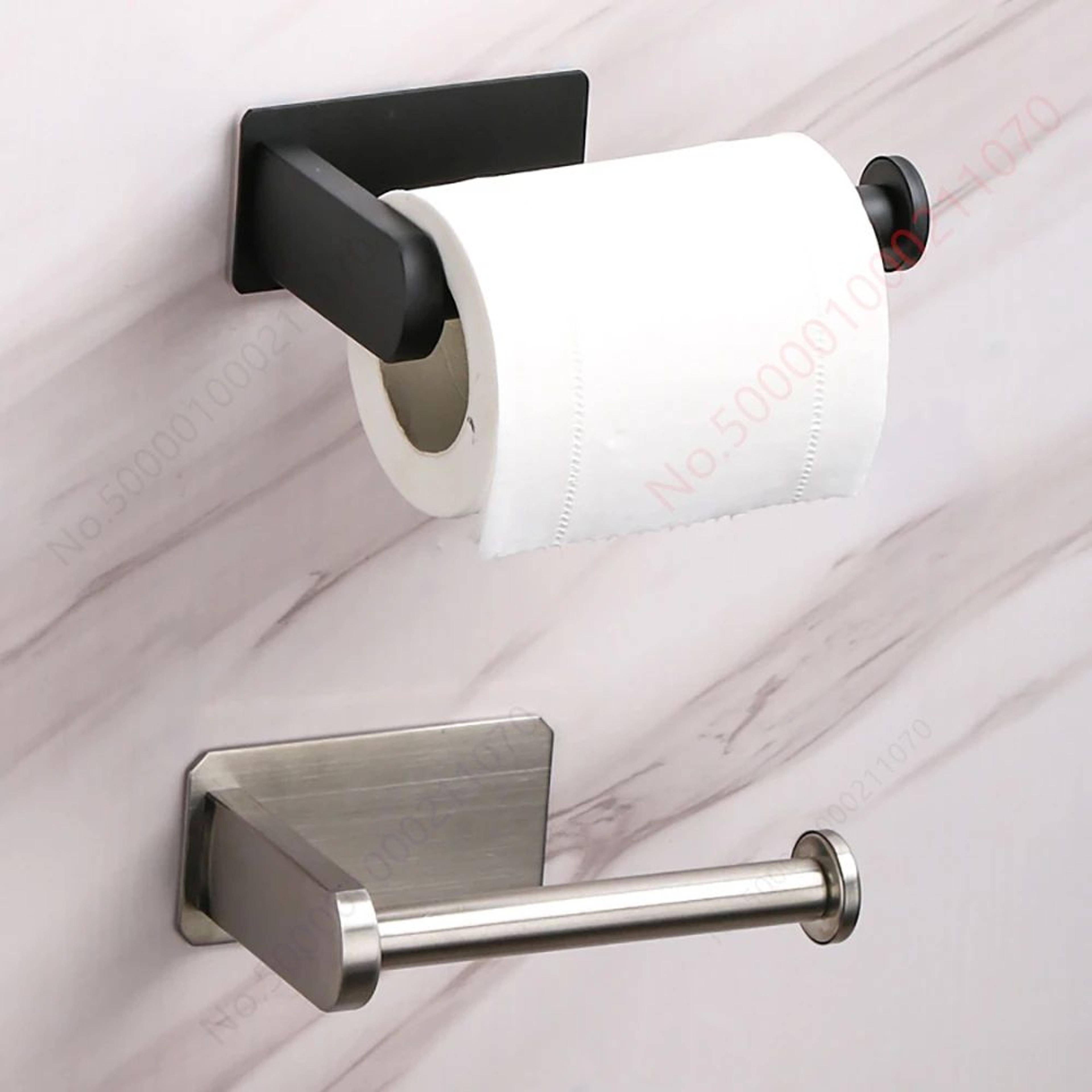 FlexMount Adhesive Toilet Paper Holder  Wall Mounted Bathroom Paper Towel Rack 12PCS 1