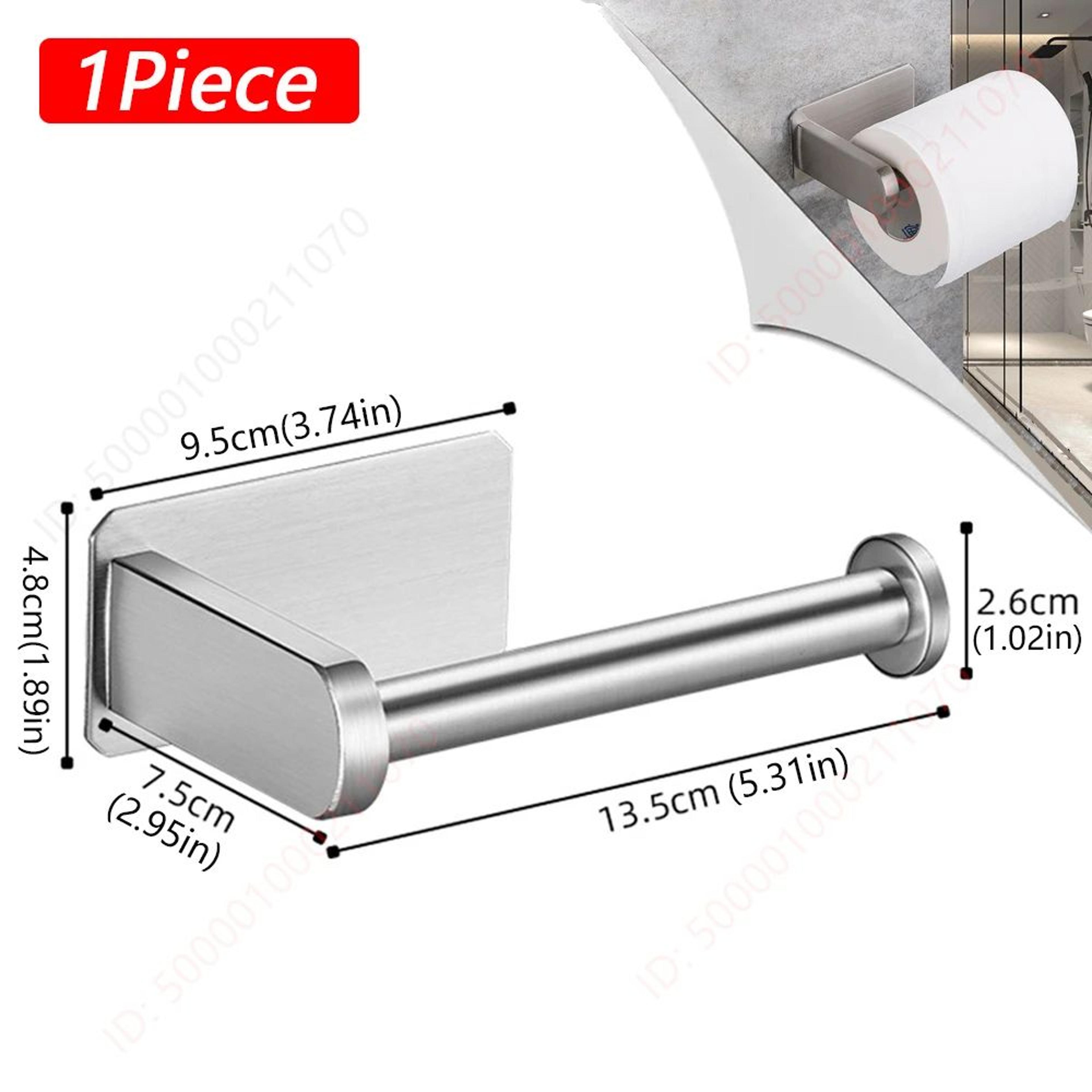 FlexMount Adhesive Toilet Paper Holder  Wall Mounted Bathroom Paper Towel Rack 12PCS 6