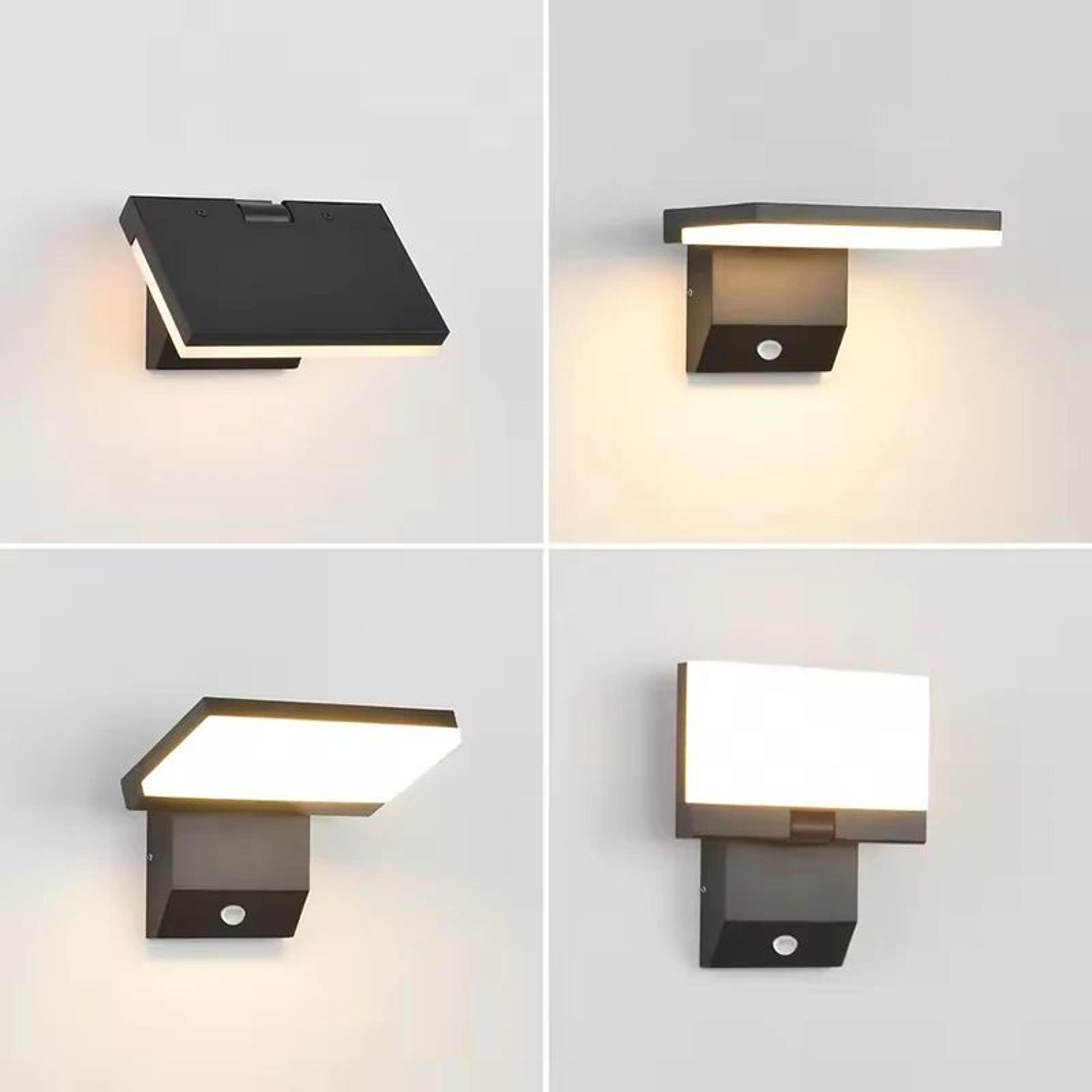 Foldable LED Motion Sensor Outdoor Wall Light  18W IP65 Waterproof Security Sconce 4