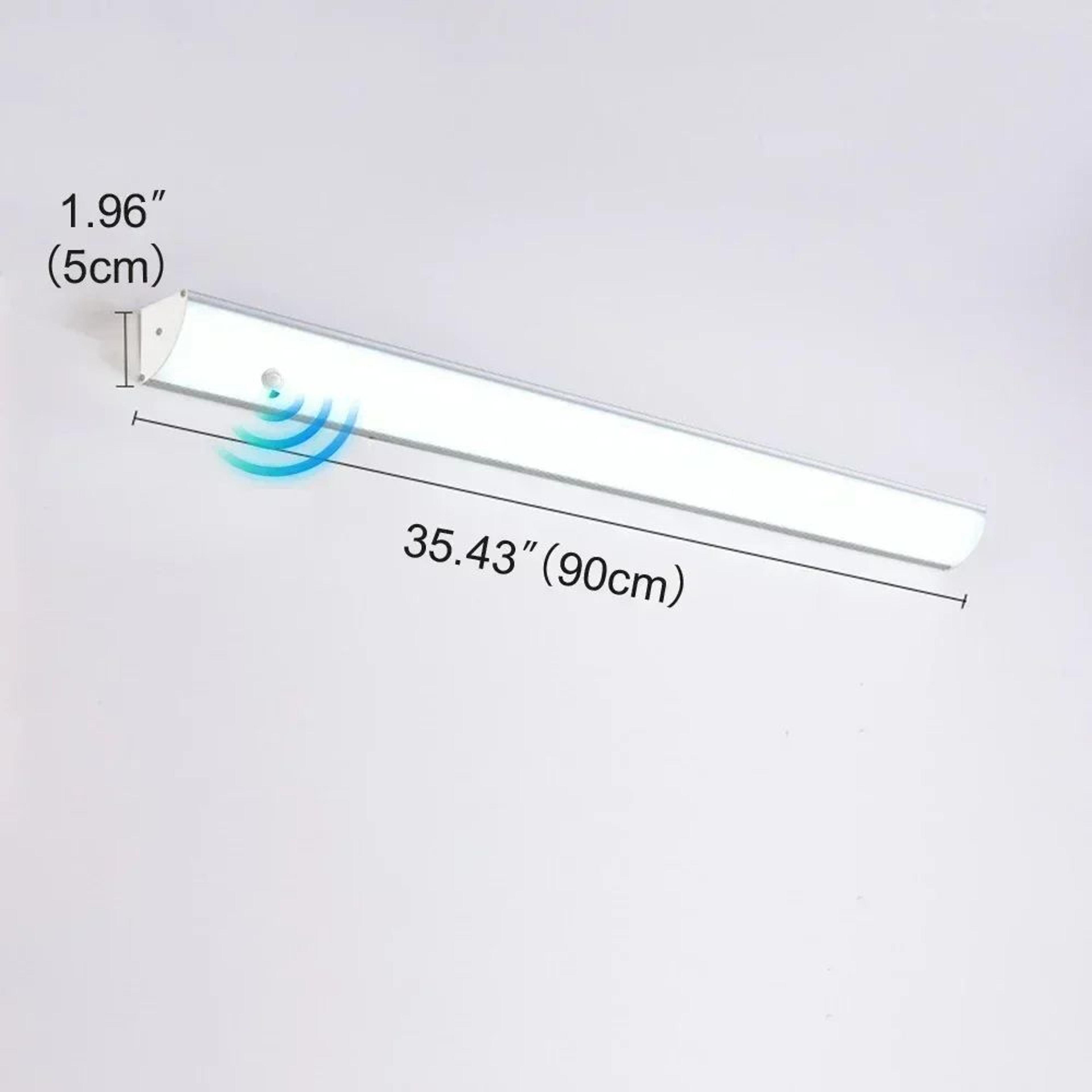 Minimalist Long Strip Outdoor Wall Light With Motion Sensor  Waterproof LED Garden Sconce 14