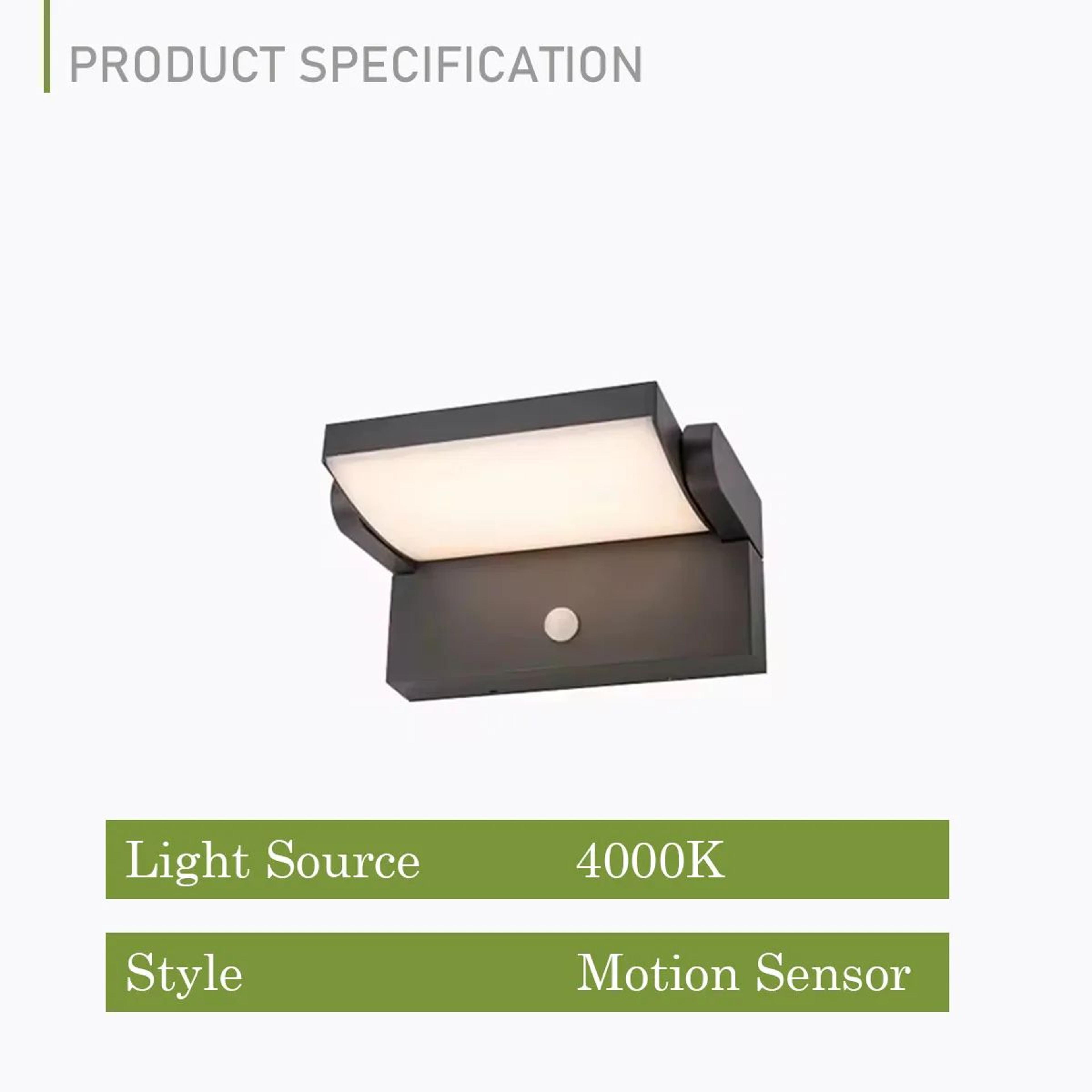 Modern IP65 Motion Sensor Outdoor Wall Lamp  Waterproof LED Porch  Balcony Light 8