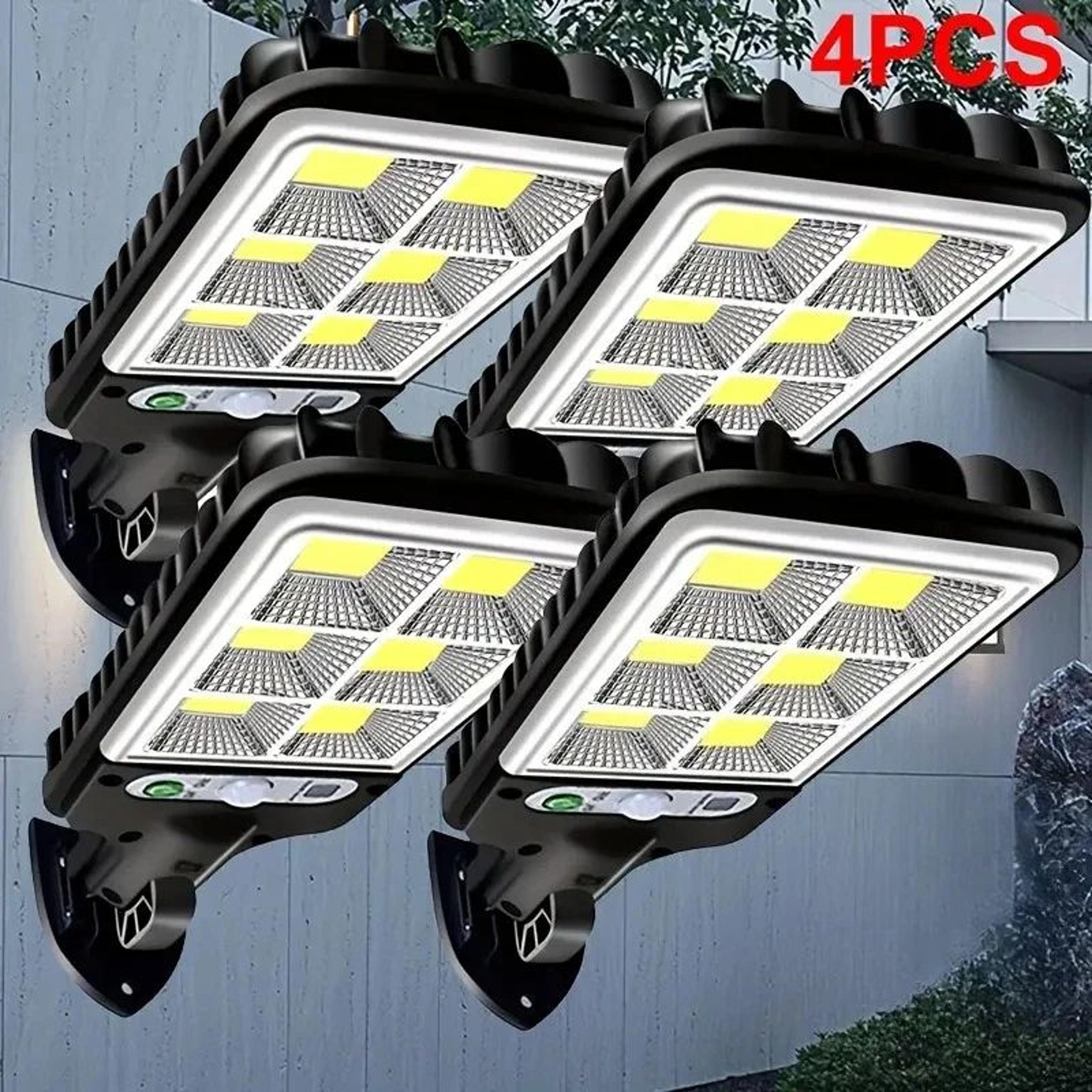 SolarShield IP65 Motion Sensor Solar Garden Lights  3 Mode Outdoor LED Wall Lamp Set 0