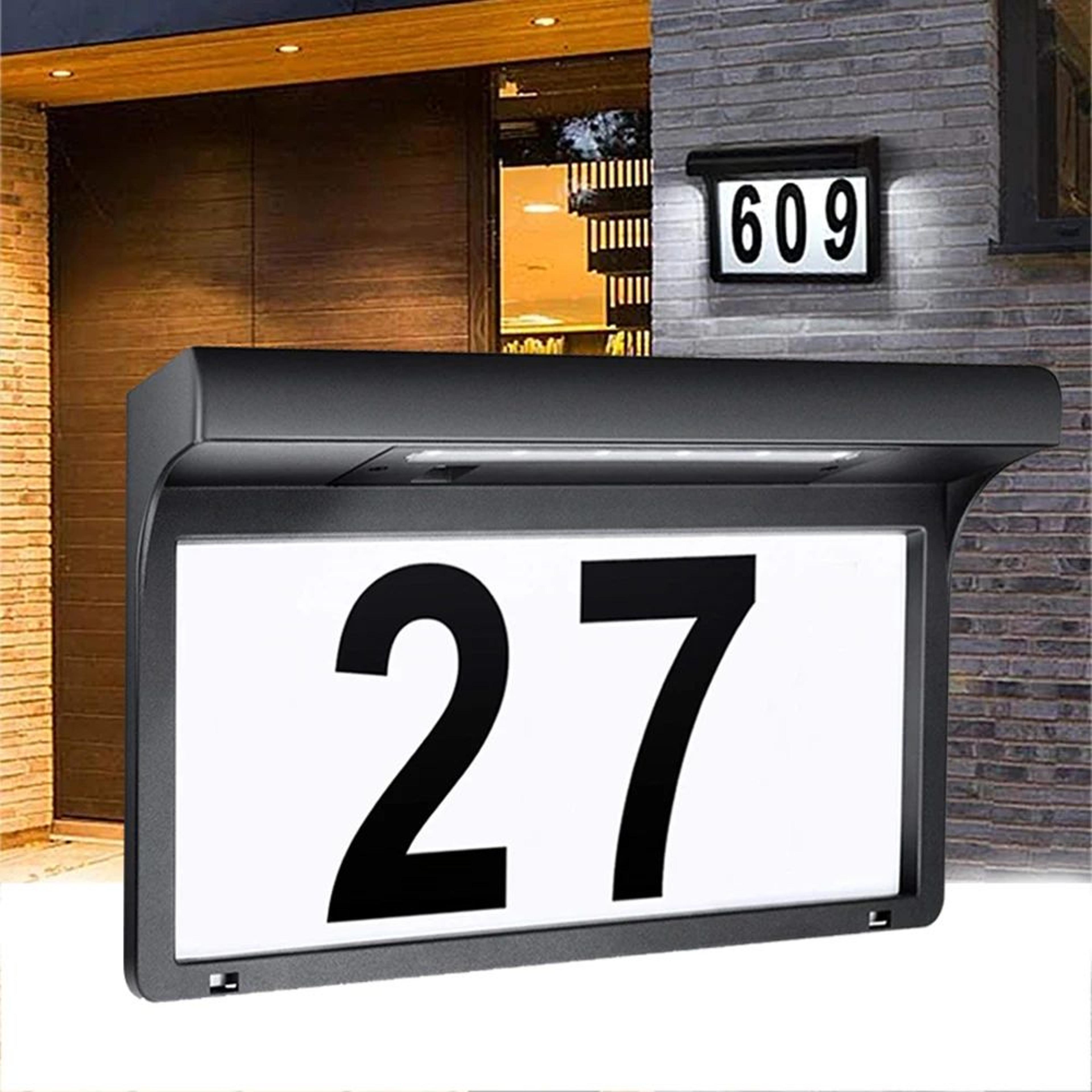 BrightMark Solar House Number Light  Waterproof LED Address Sign Wall Lamp 0