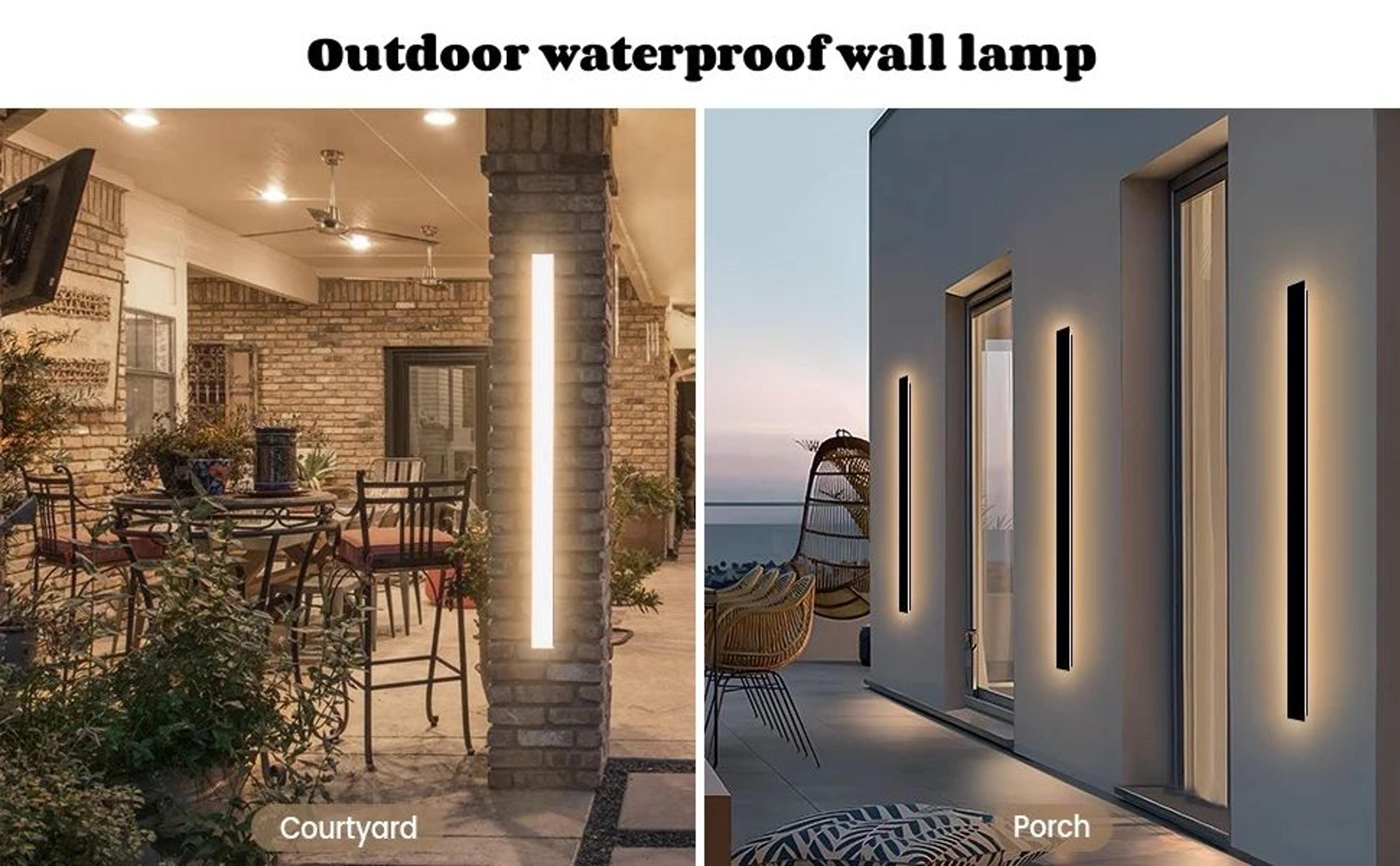 LineaPro IP65 Long Strip LED Wall Lamp  Modern Waterproof Outdoor Lighting 8