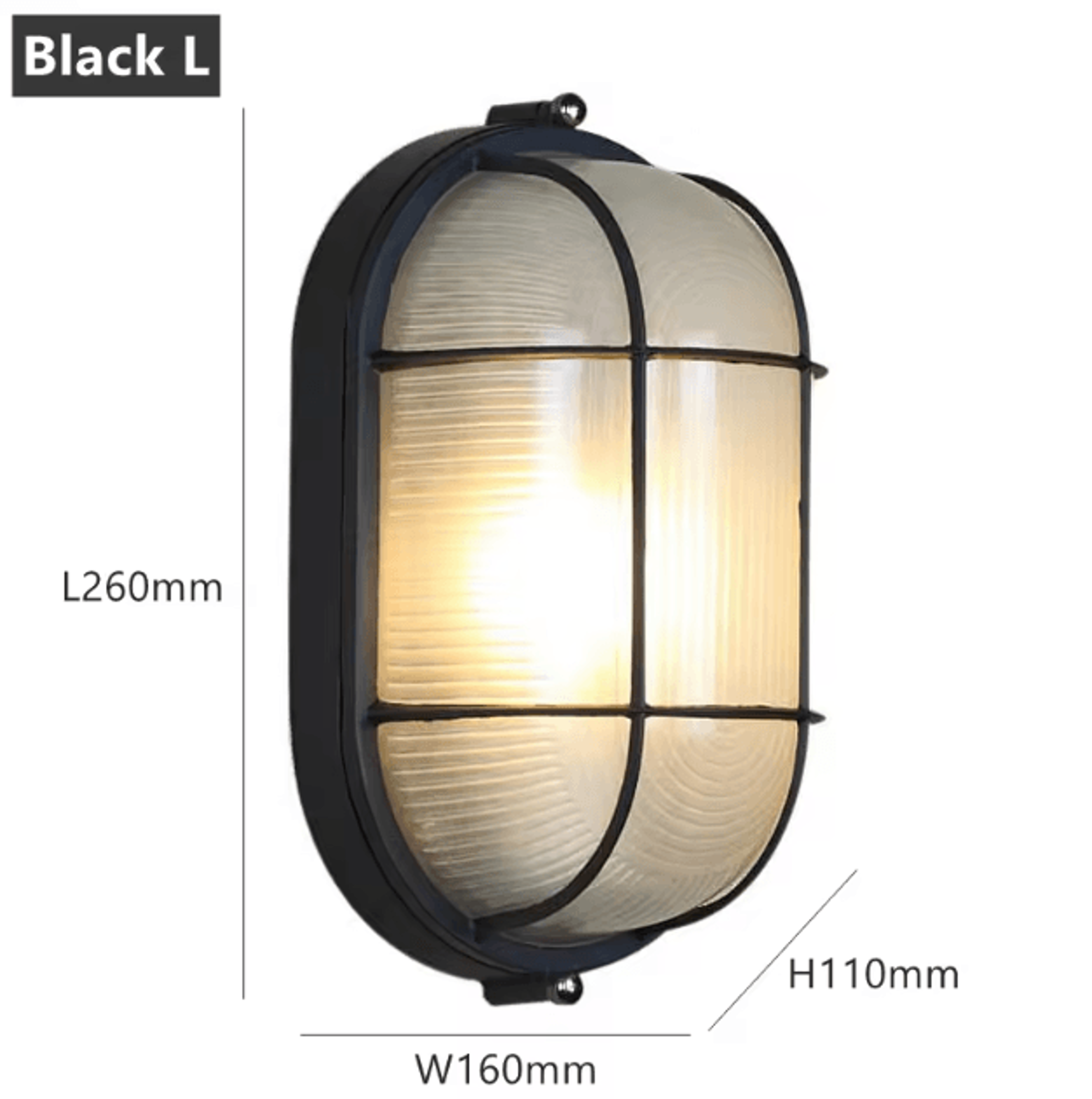Vintage Waterproof Outdoor Wall Light With E27 Base  Retro ExplosionProof Porch  Ceiling Lamp 6