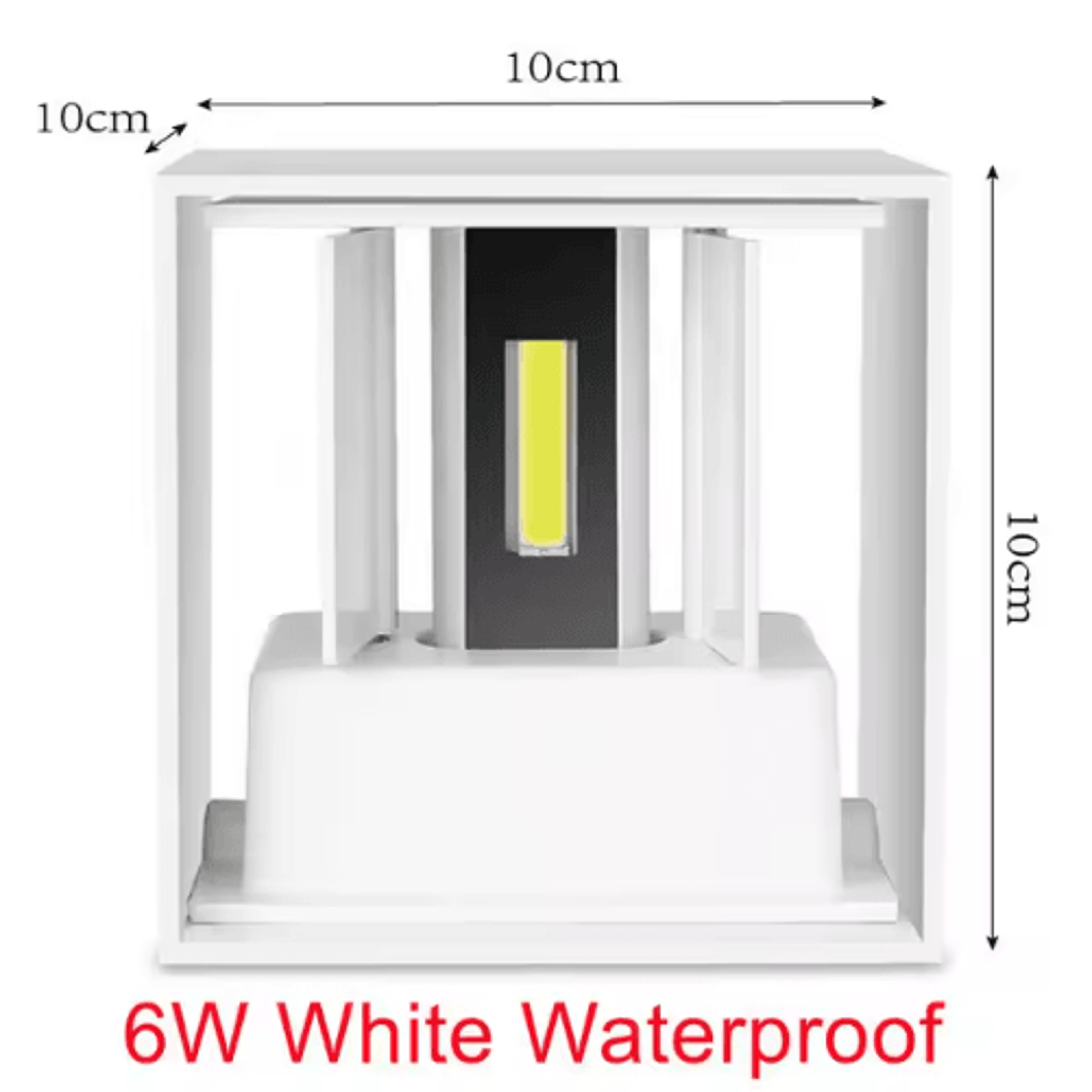 Modern IP65 Waterproof LED Wall Sconce  Adjustable Up  Down Outdoor Porch Light 12W 5