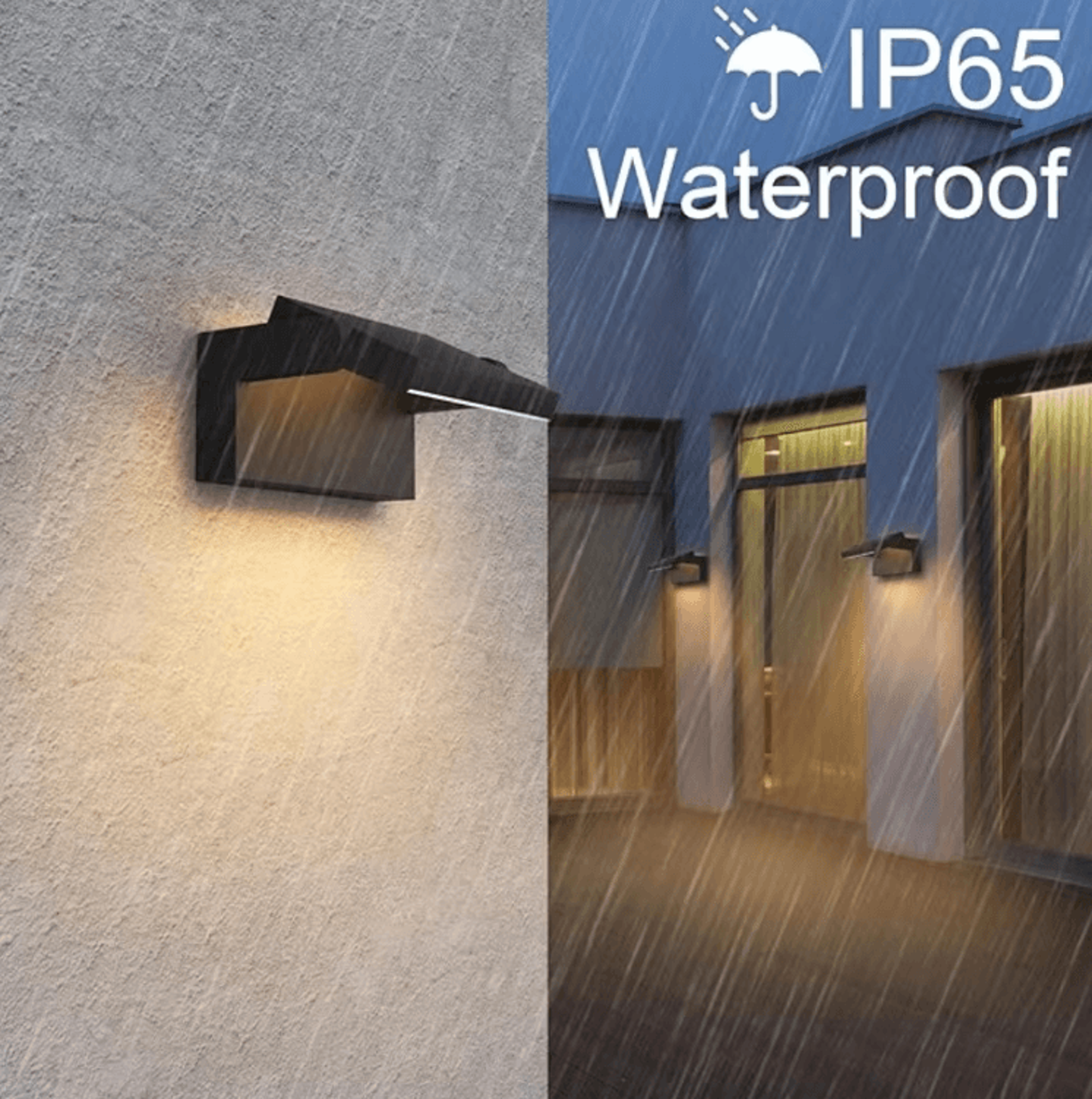 18W LED Motion Sensor Outdoor Wall Light  1500LM IP65 Waterproof Porch  Garden Lamp 2