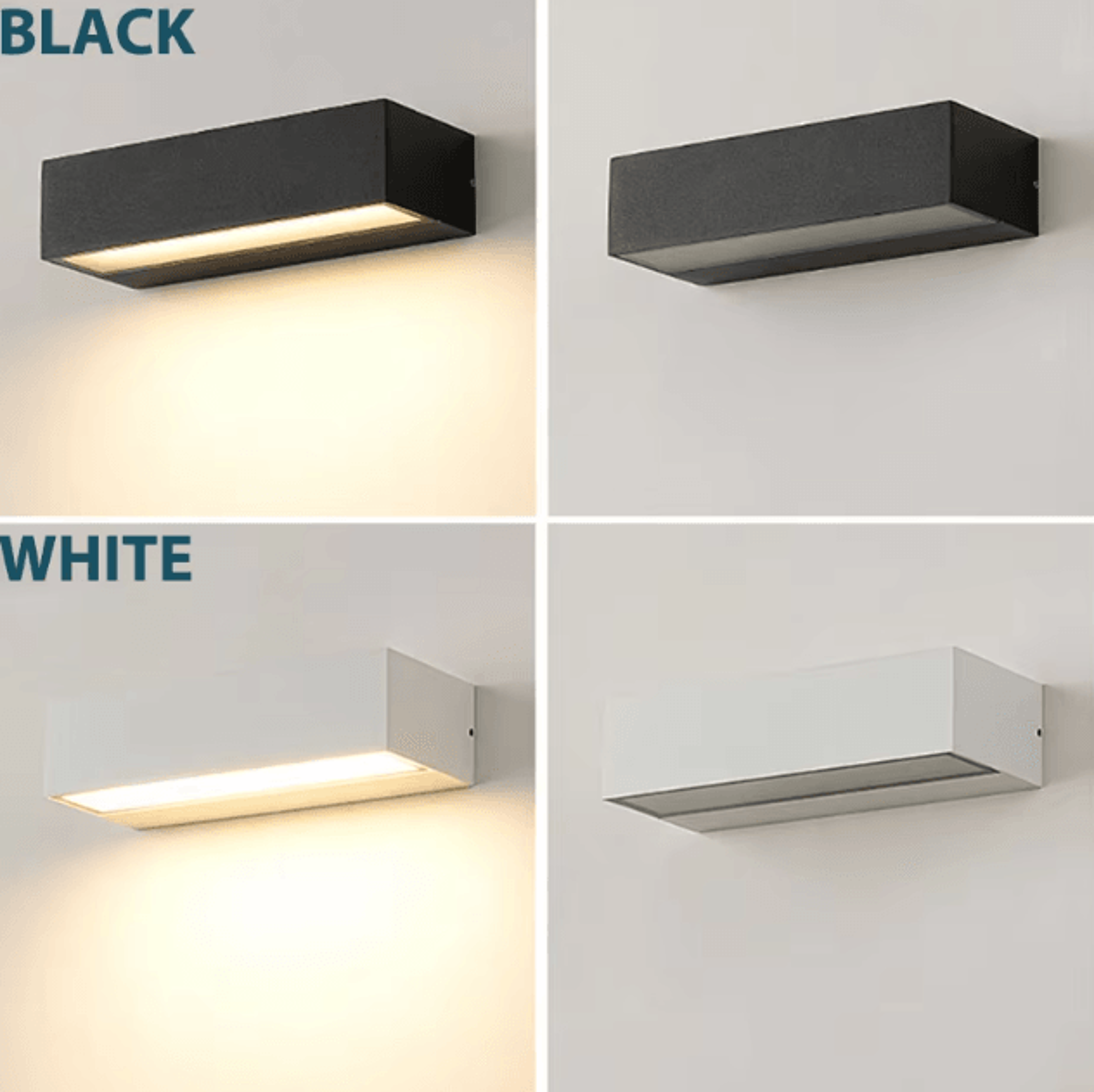modern aluminum led outdoor wall sconce – ip65 waterproof porch & garage light fixture