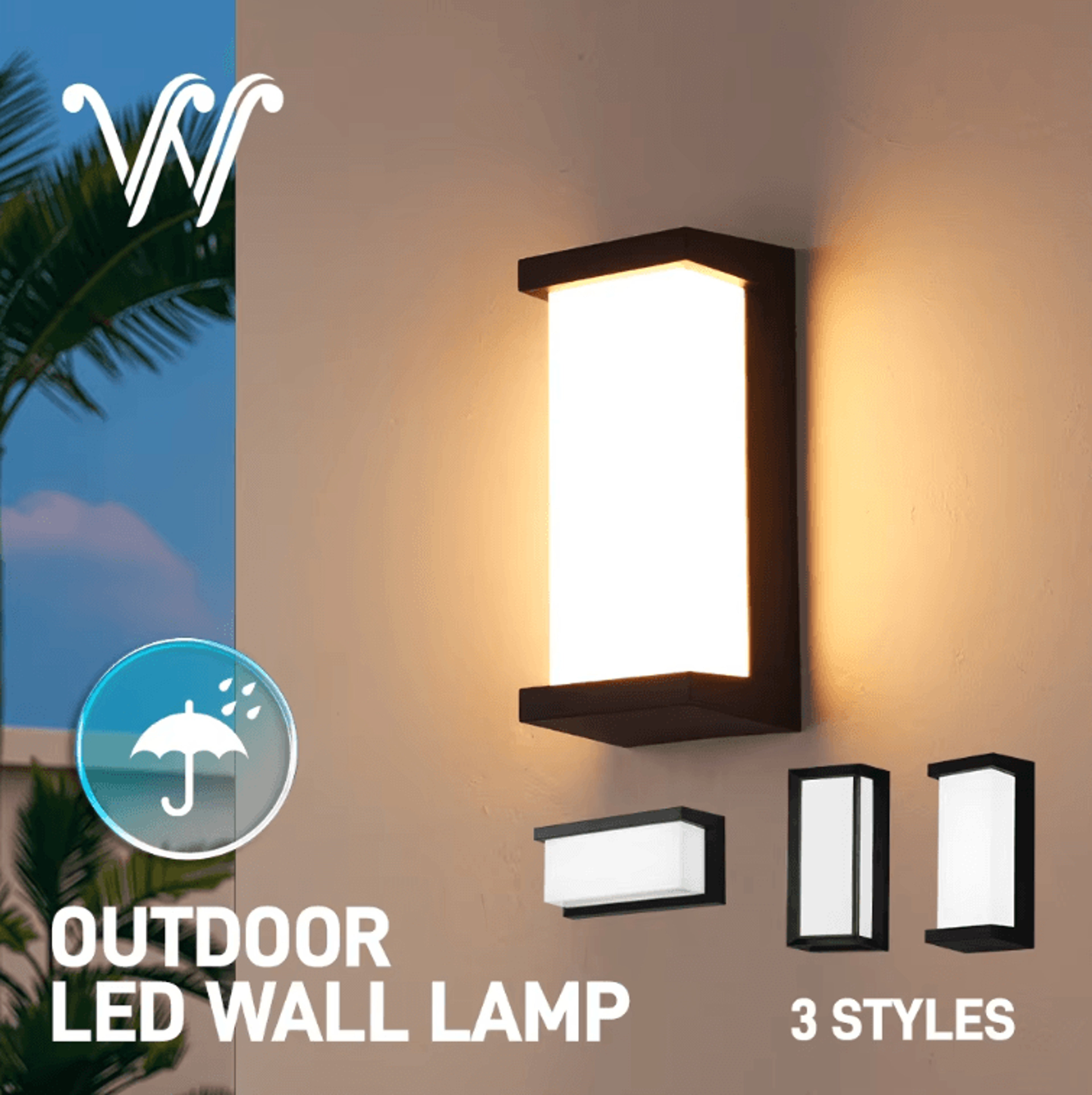 24w ip65 waterproof led outdoor wall lamp – modern porch & garden light