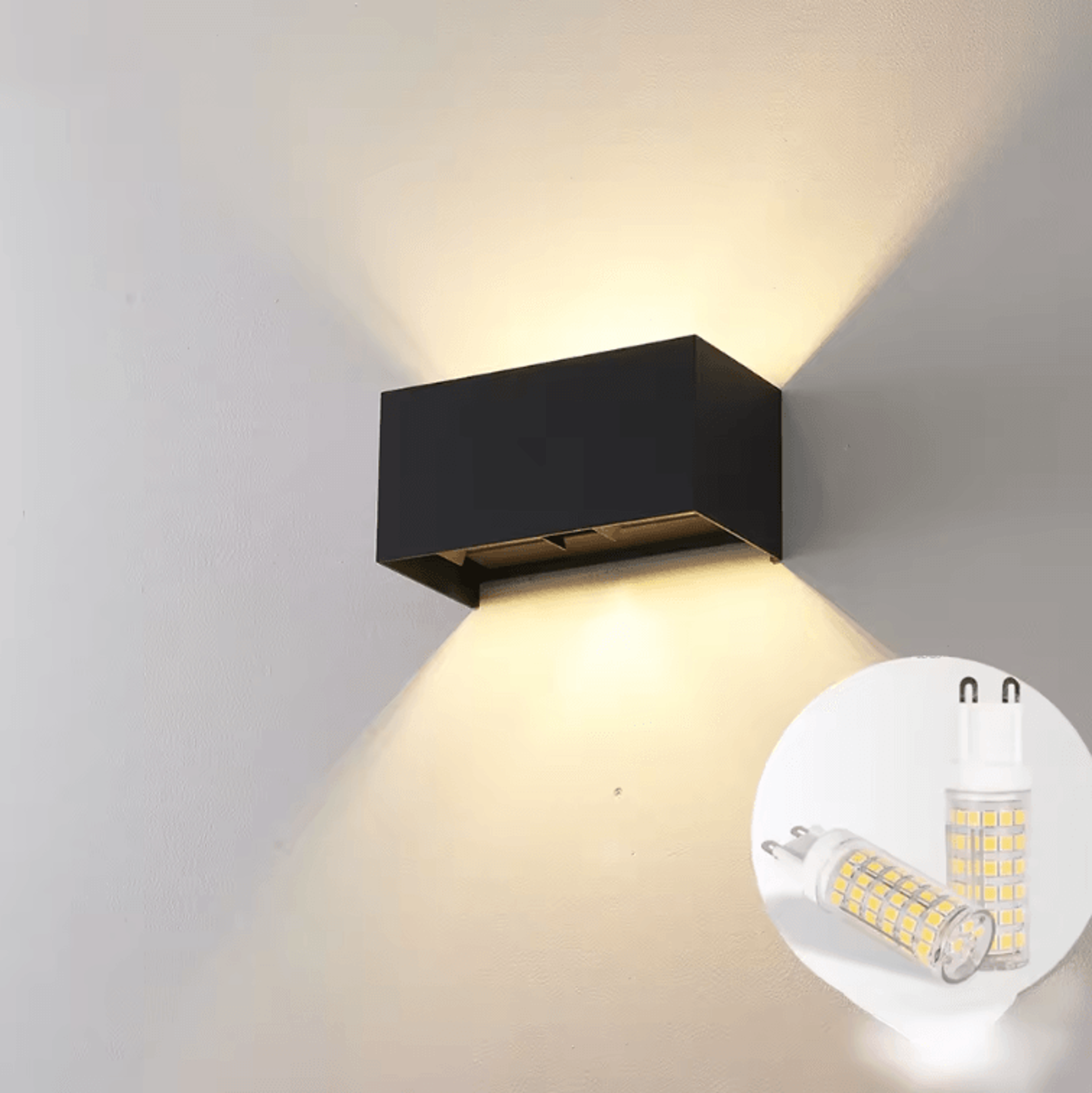 modern g9 waterproof outdoor led wall lamp – aluminum porch & garden light