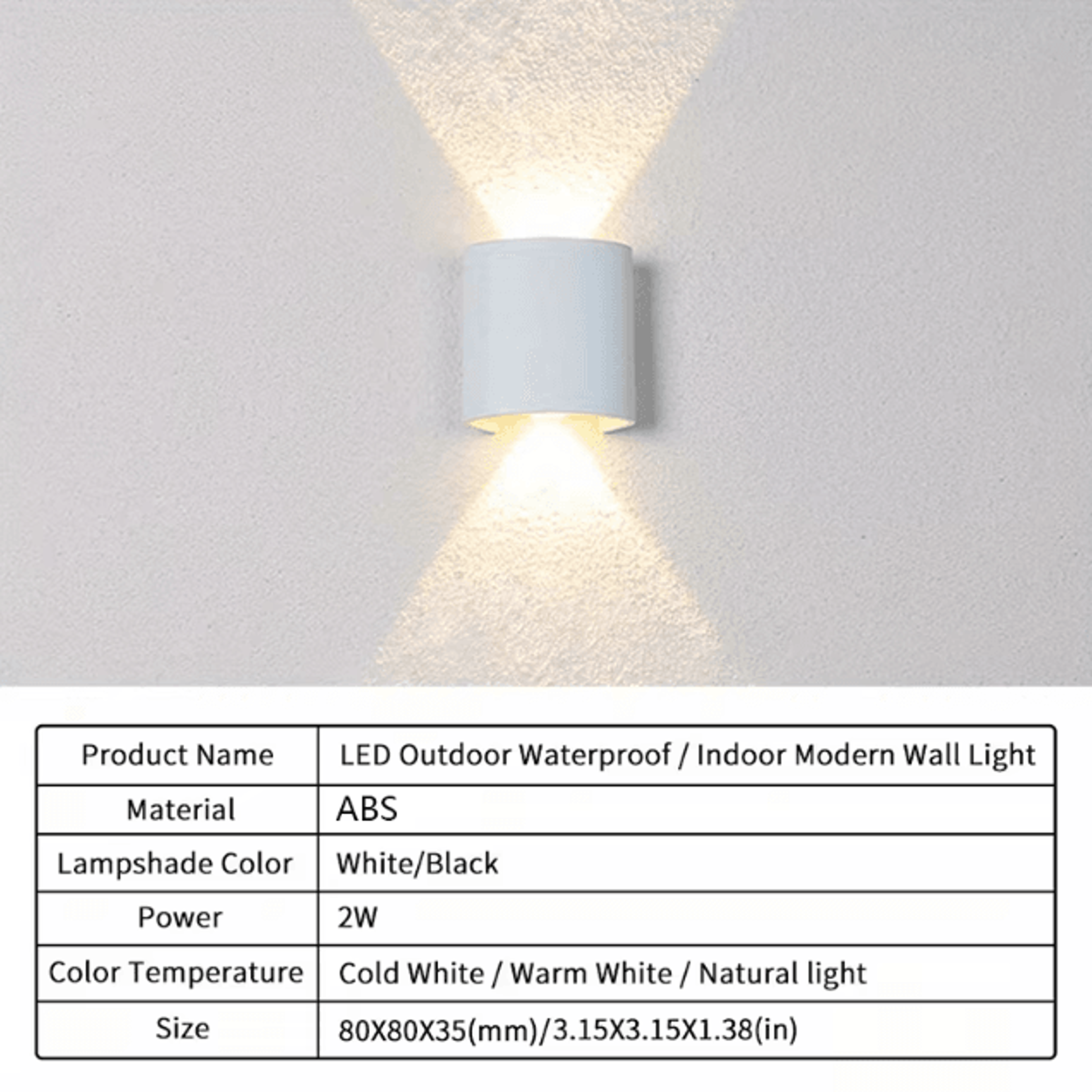 Modern Nordic Up  Down LED Wall Lamp  Minimalist Indoor Bedroom  Corridor Sconce 1