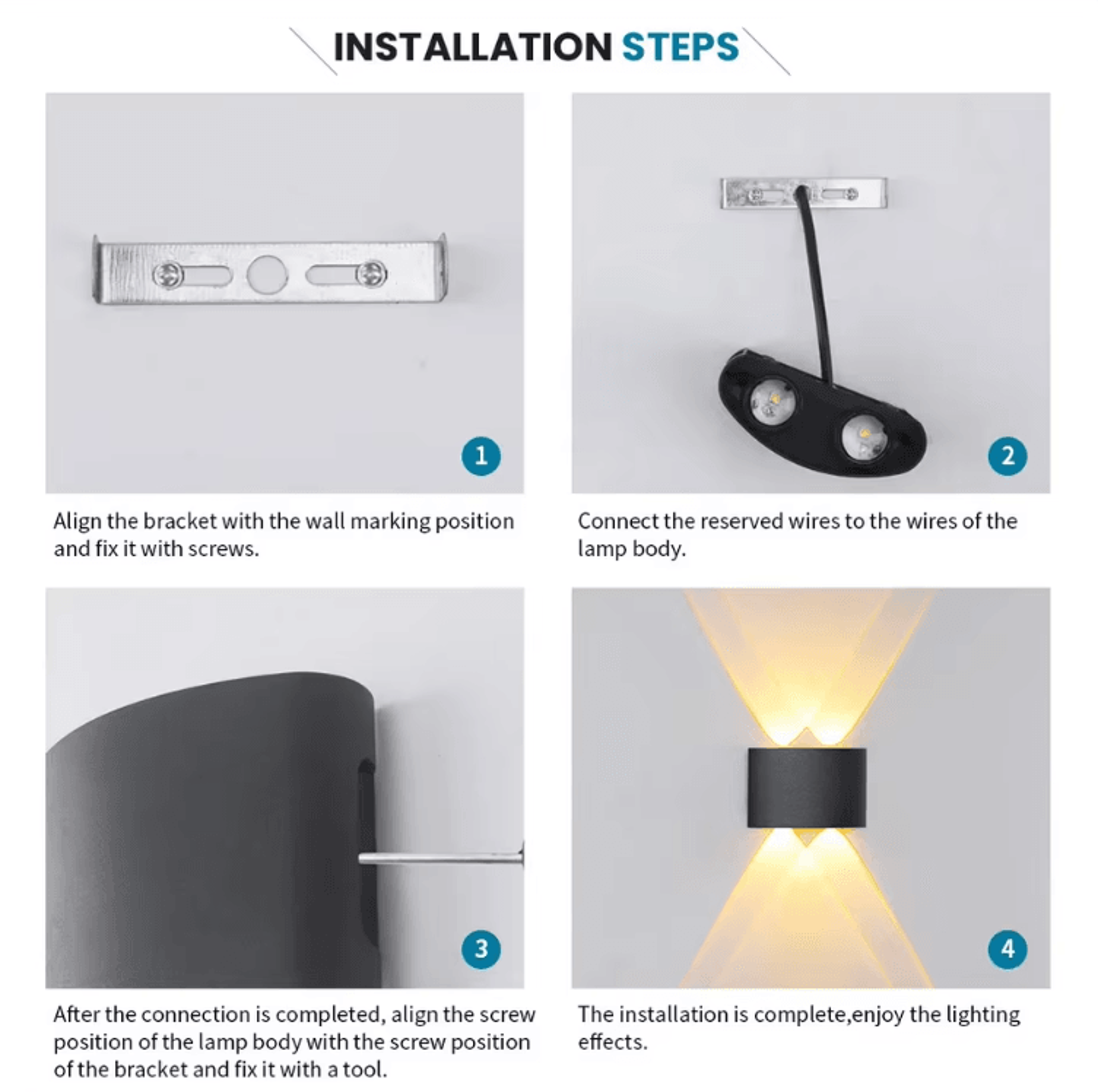 Modern Nordic Up  Down LED Wall Lamp  Minimalist Indoor Bedroom  Corridor Sconce 2