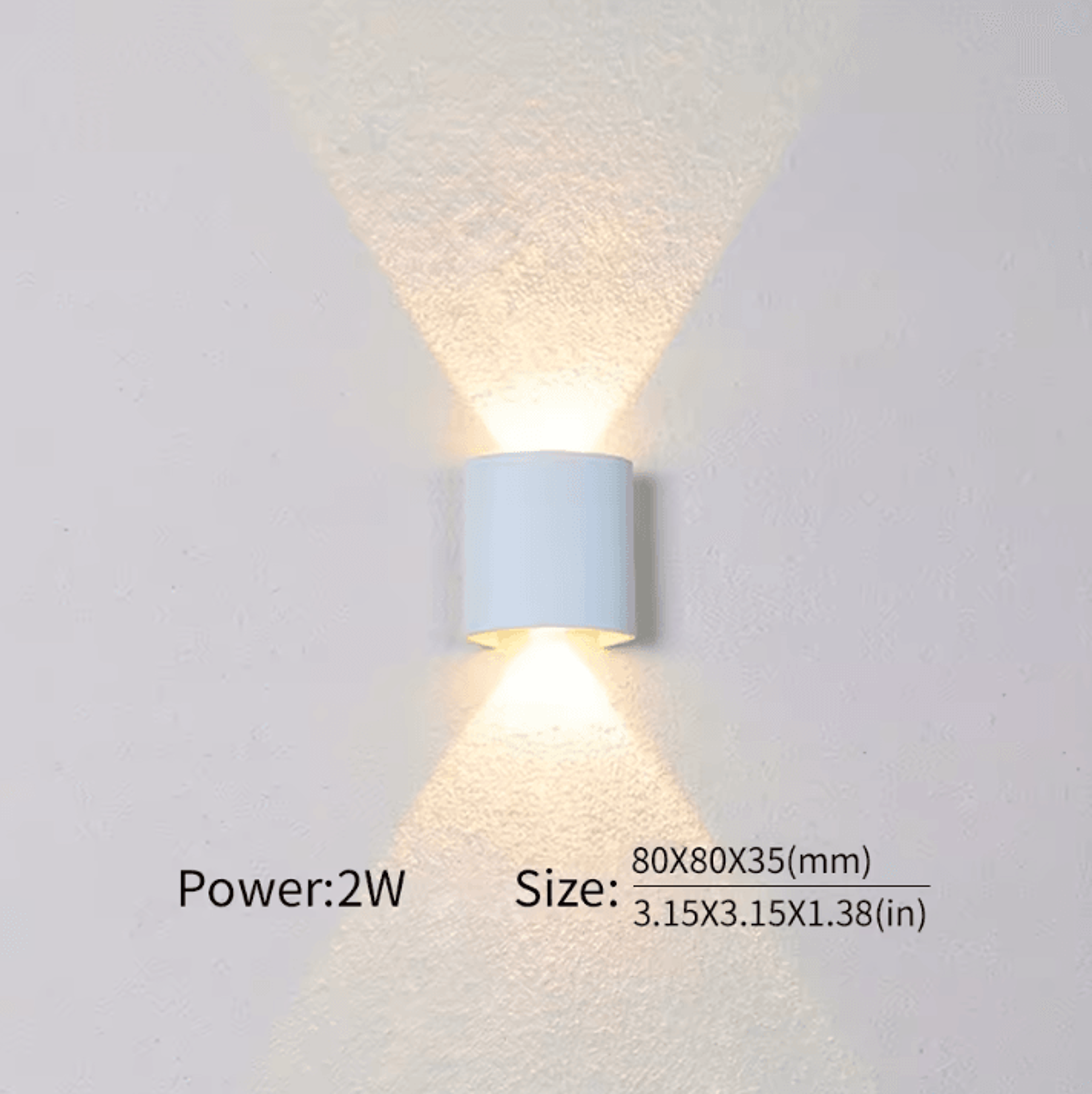 Modern Nordic Up  Down LED Wall Lamp  Minimalist Indoor Bedroom  Corridor Sconce 4