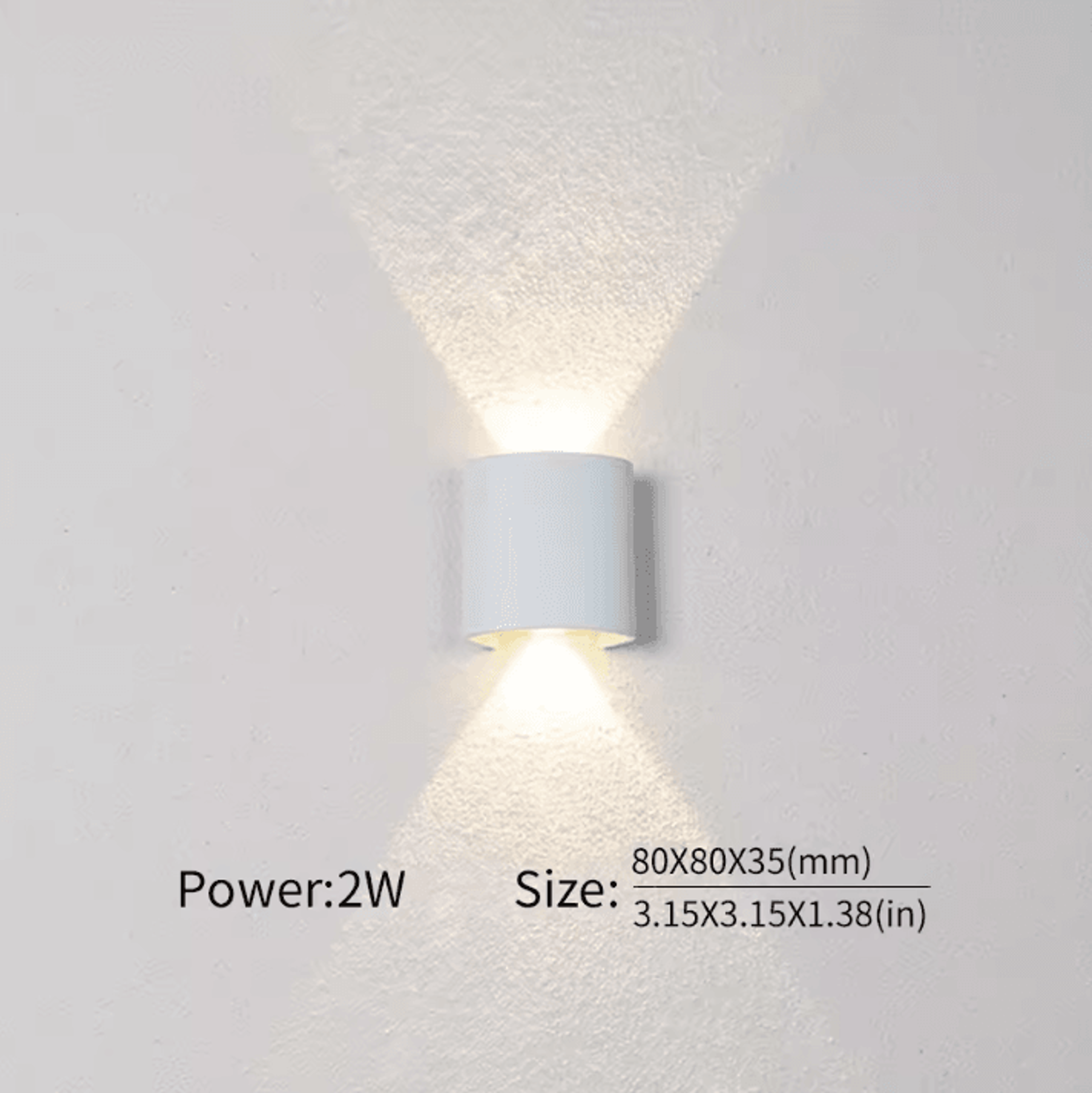 Modern Nordic Up  Down LED Wall Lamp  Minimalist Indoor Bedroom  Corridor Sconce 5