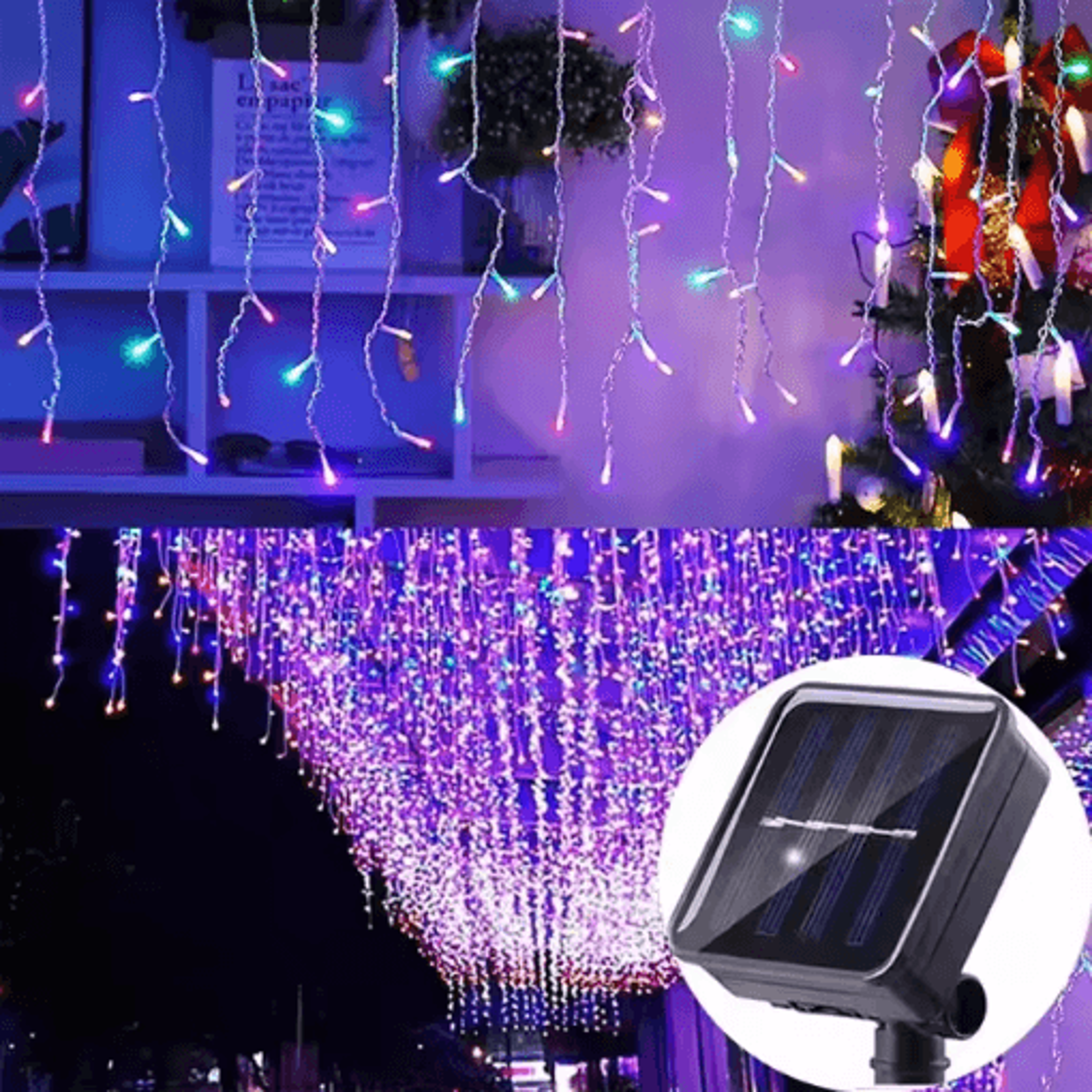 Solar LED Fairy String Lights  35M Waterproof Twinkle Garden Decoration Lights 3