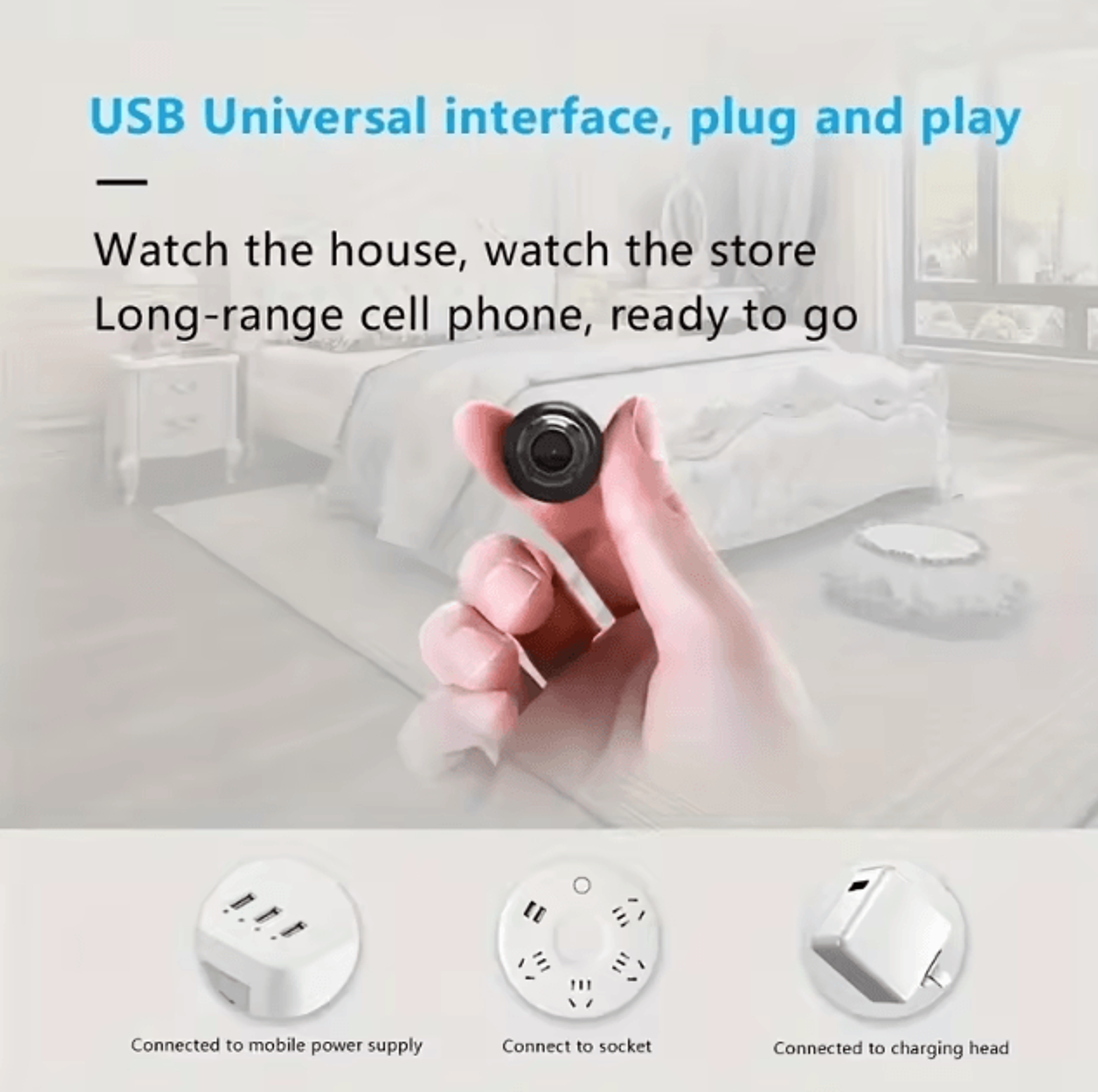 Mini Wireless Smart Security Camera  Night Vision Motion Detection CCTV With Remote App Monitoring 2
