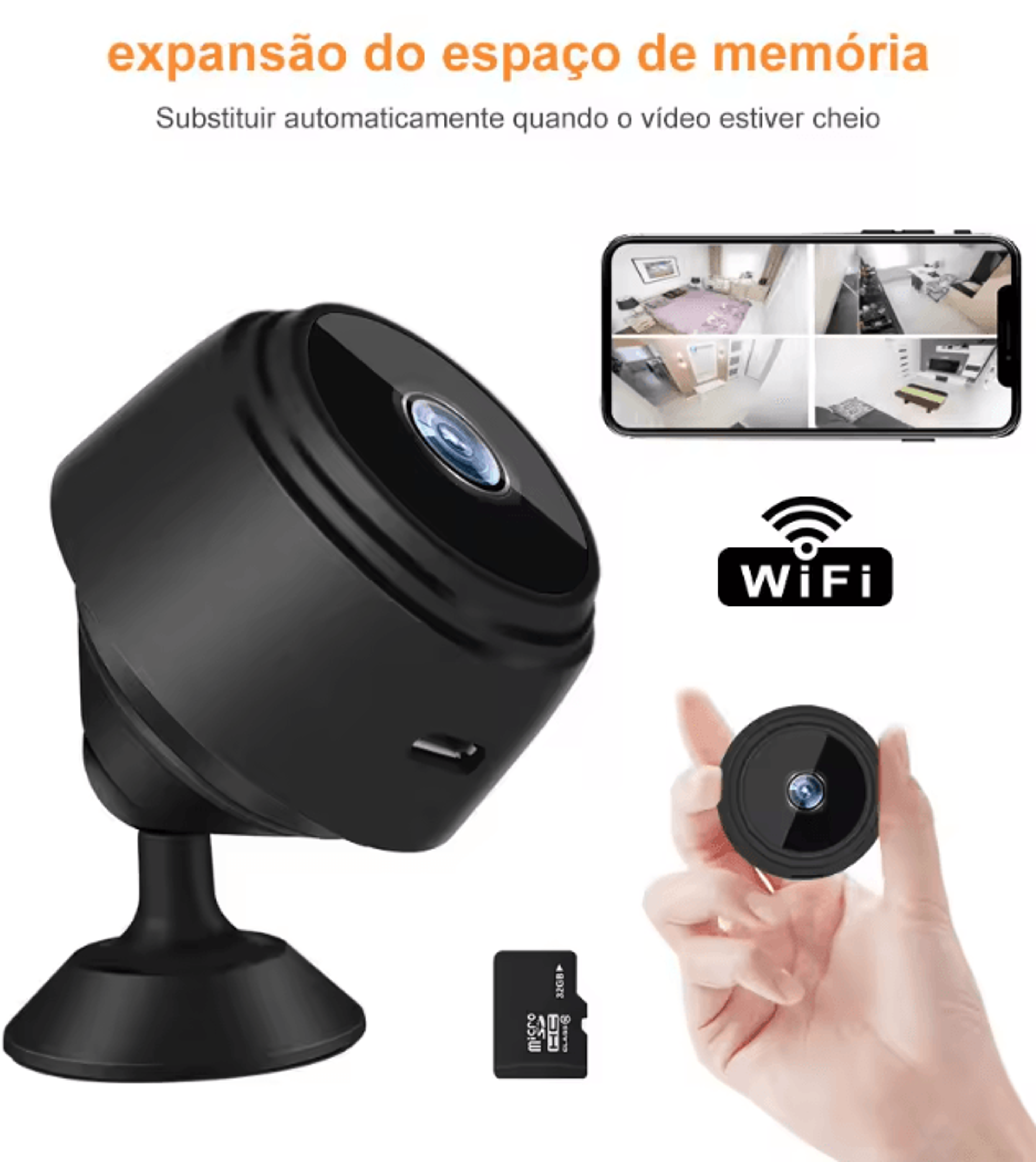 A9 Mini WiFi Security Camera  Wireless Smart Surveillance Cam With Night Vision  Motion Detection 1