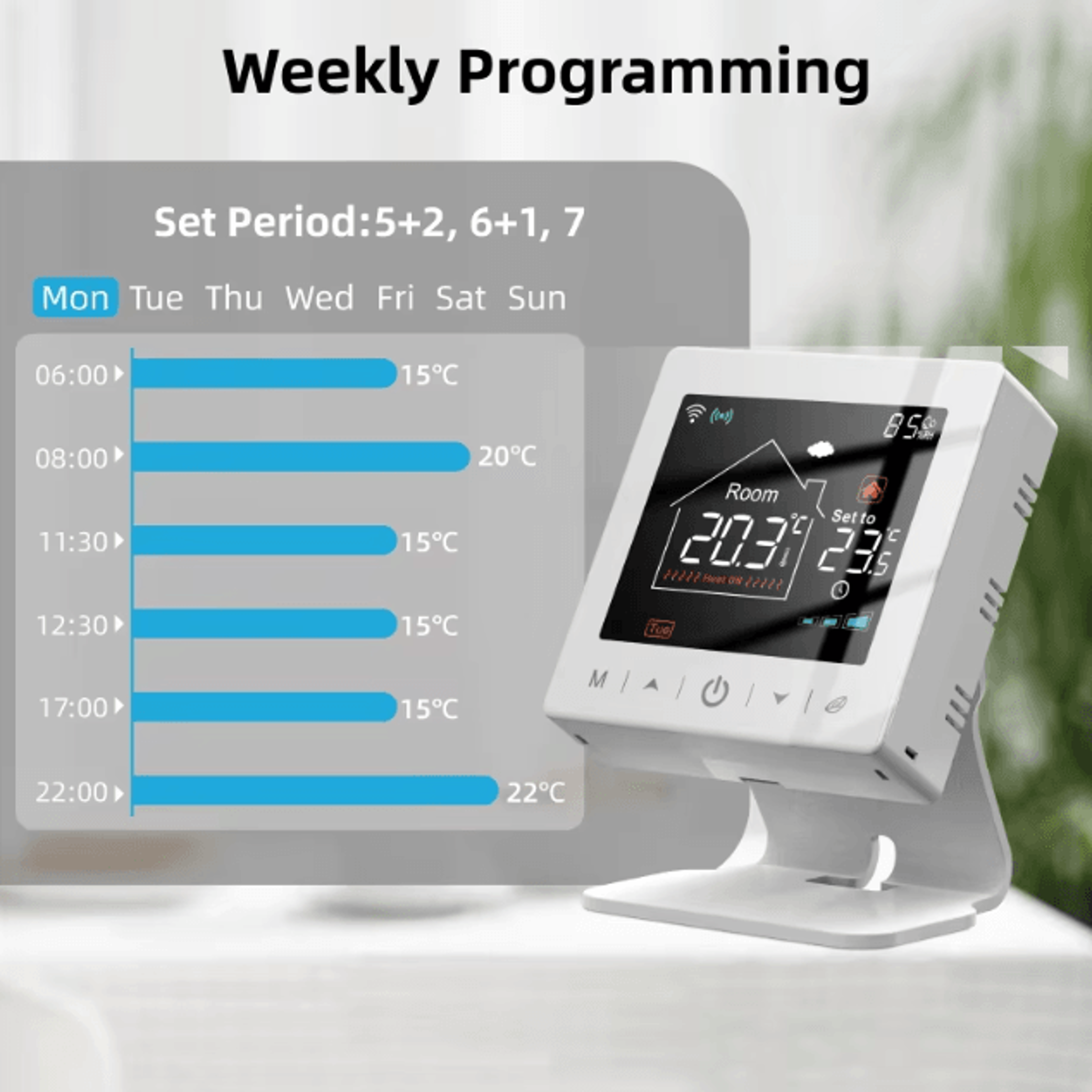 Tuya WiFi Smart Thermostat Wireless Temperature Controller For Gas  Water Boilers With Alexa  Googl 2