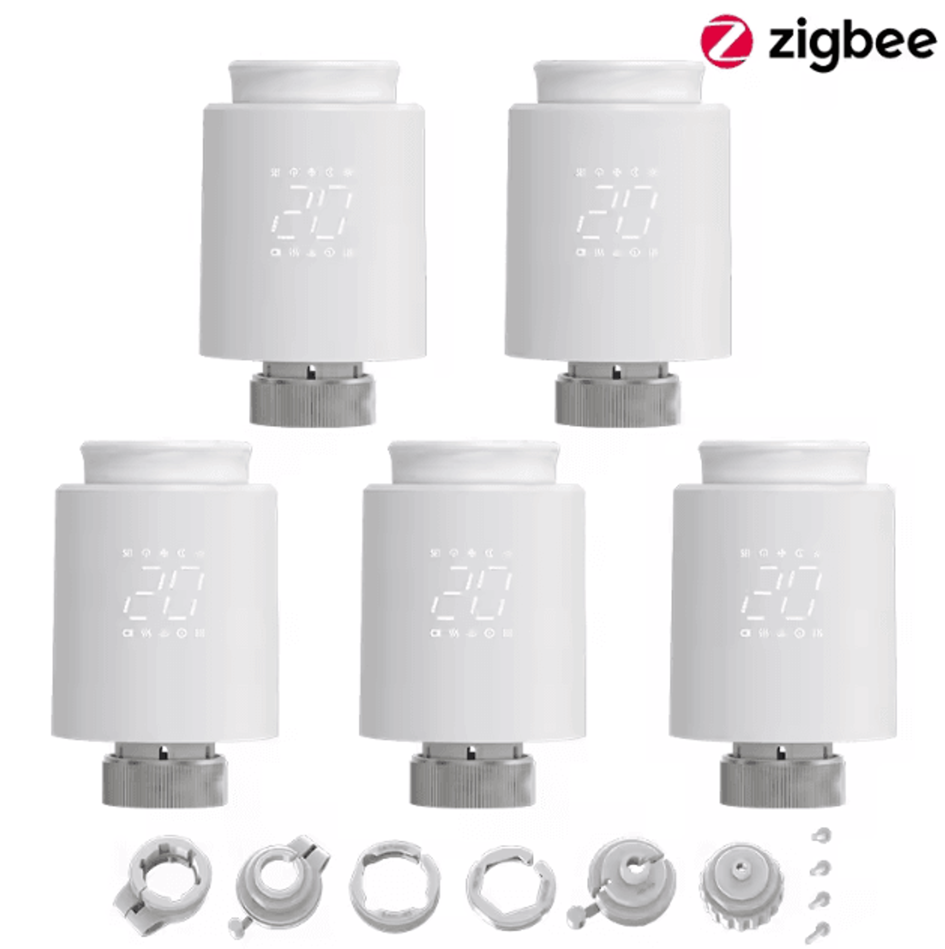 EZAIOT Tuya ZigBee Smart TRV Thermostat  Wireless Radiator Valve Temperature Controller With Alexa  8