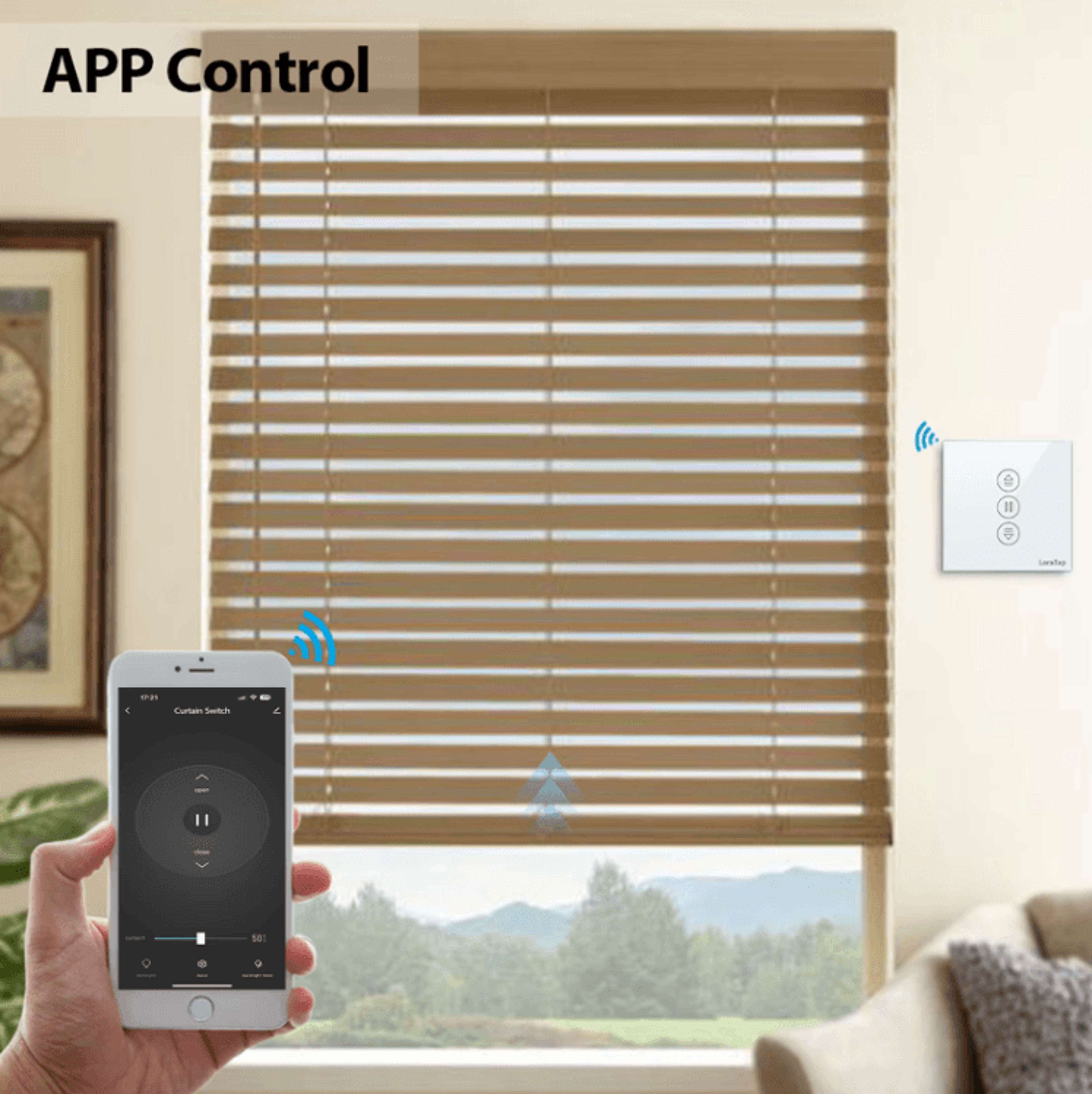 Tuya WiFi Roller Shutter Curtain Switch  Smart Motorized Blinds Controller With Remote Timer  Voice 1