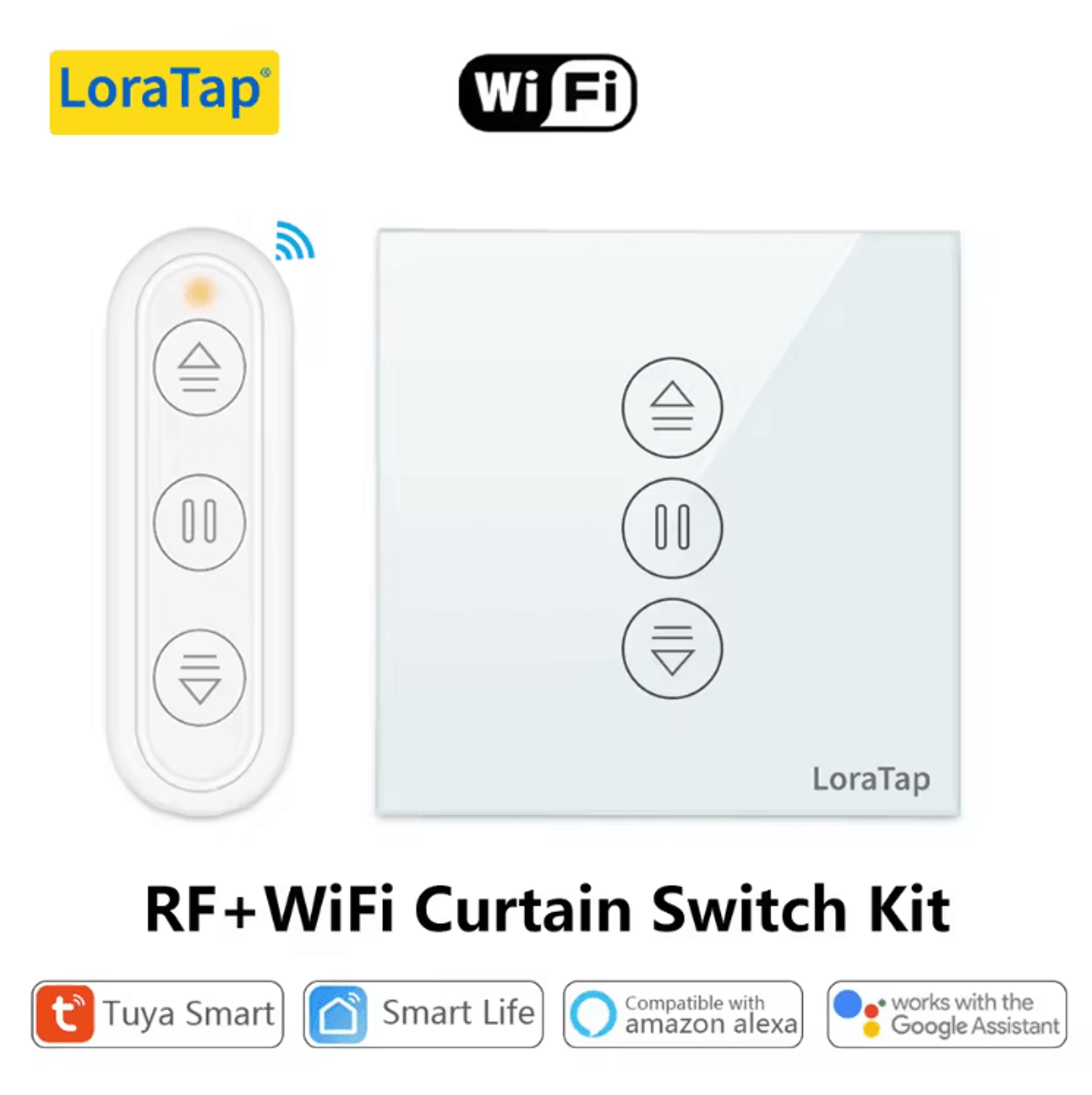 Tuya WiFi Roller Shutter Curtain Switch  Smart Motorized Blinds Controller With Remote Timer  Voice 3