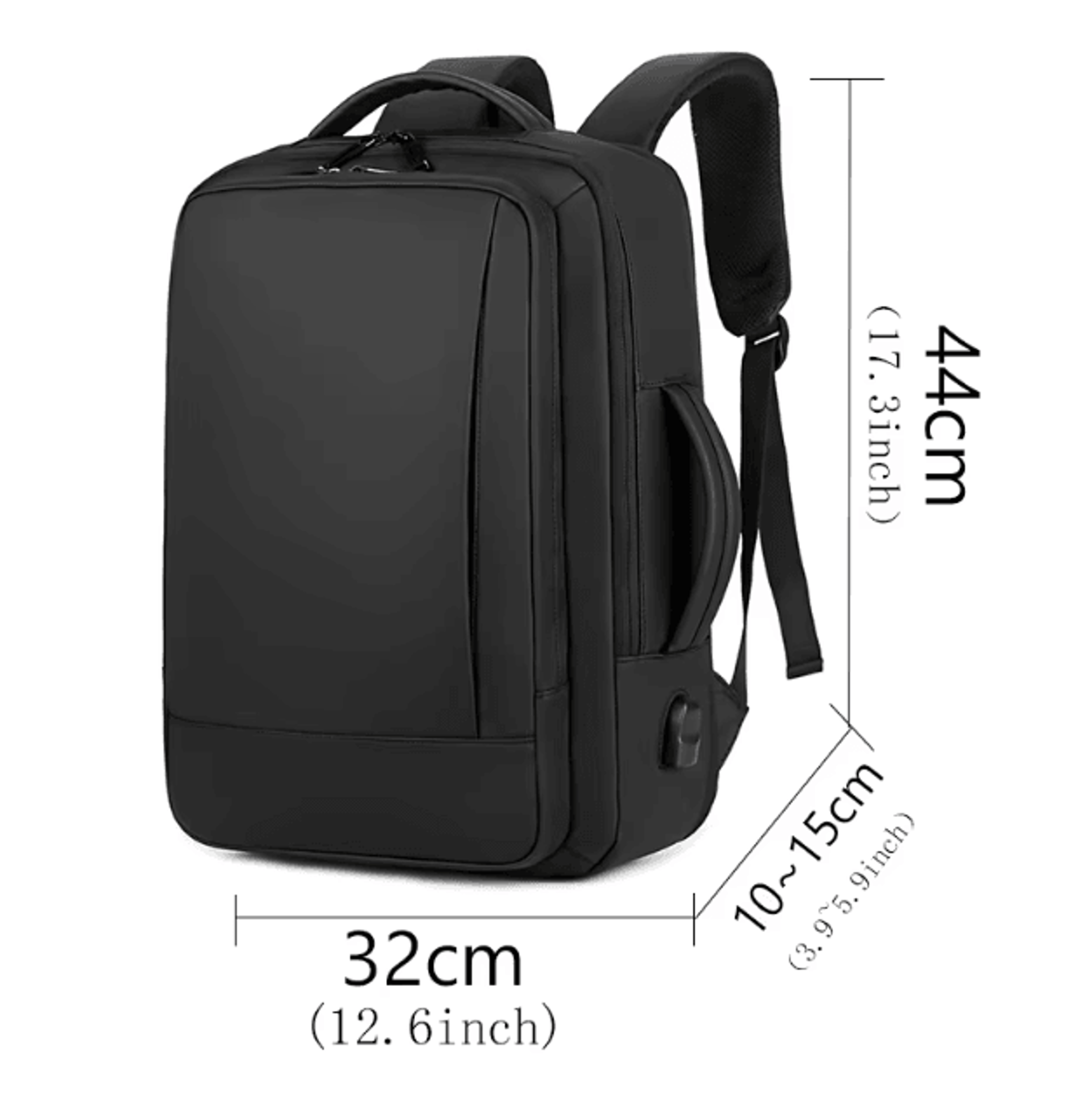 Expandable Business Travel Laptop Backpack With USB Charging  Waterproof Commuter Backpack For Men 1