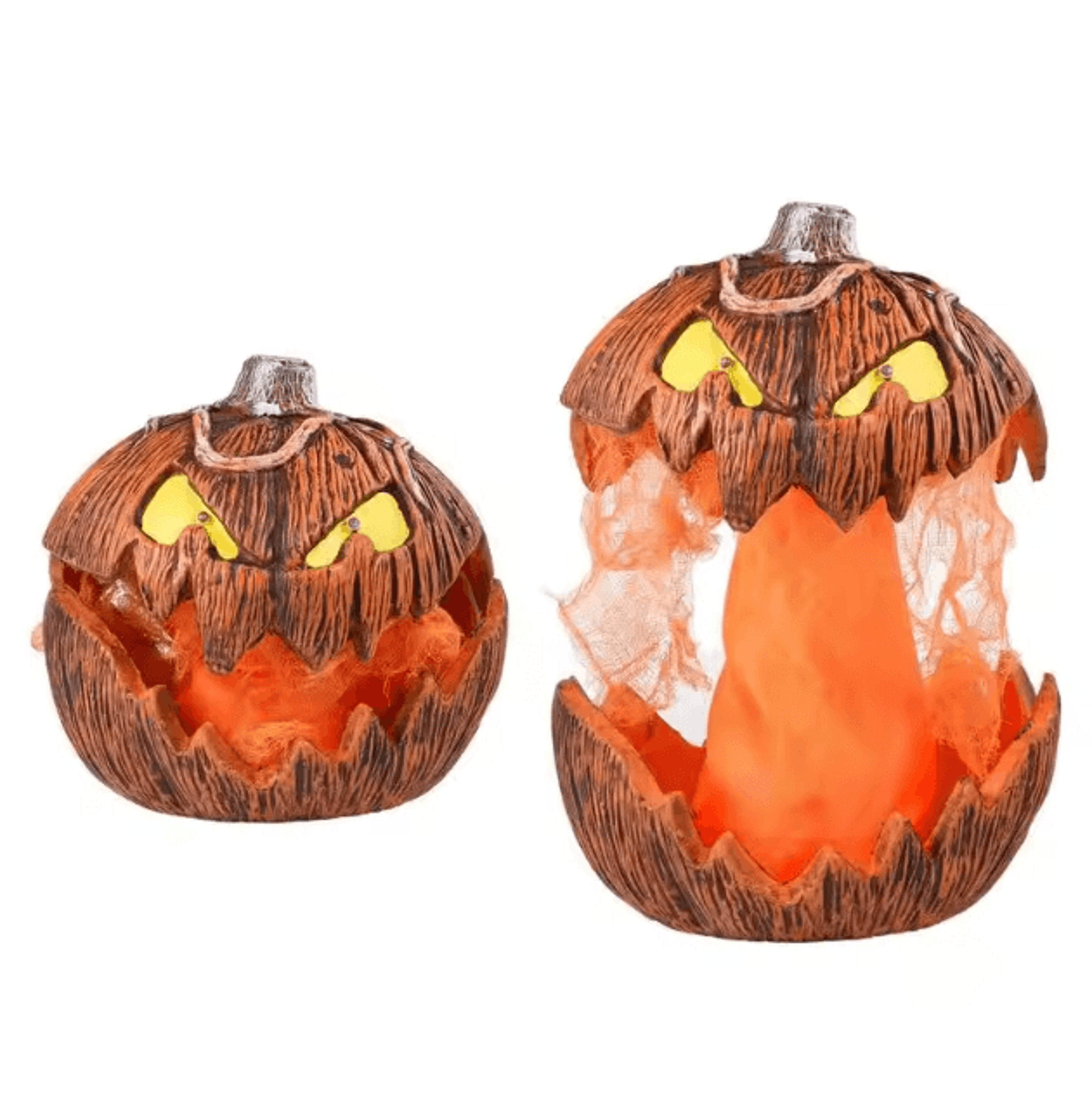 LED Devil Pumpkin Lantern With Flashing Light For Spooky Halloween Decor 1