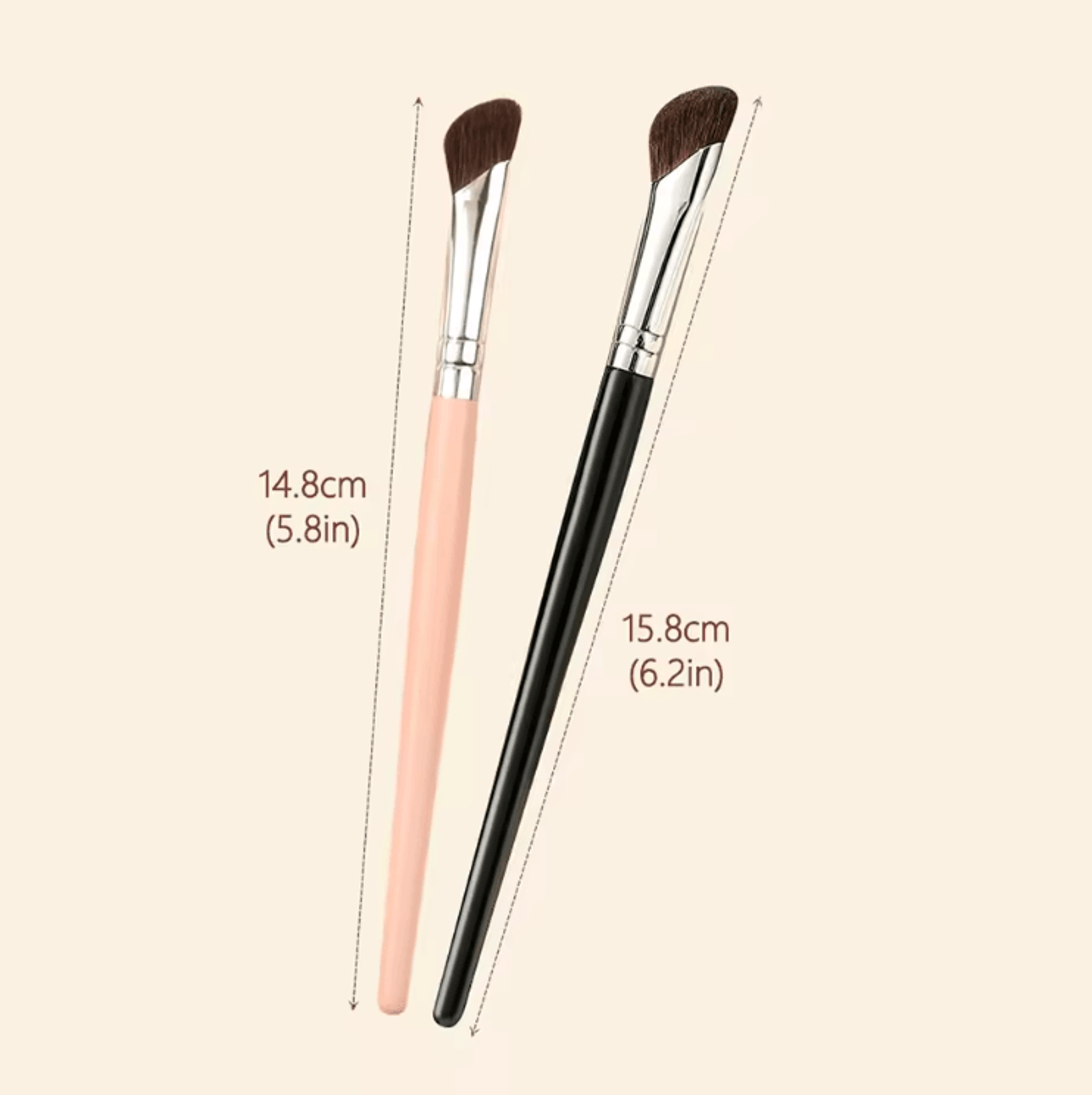 Dual Color Sickle Shaped Nose Contour Brush Set For Precise Shading And Seamless Blending 4