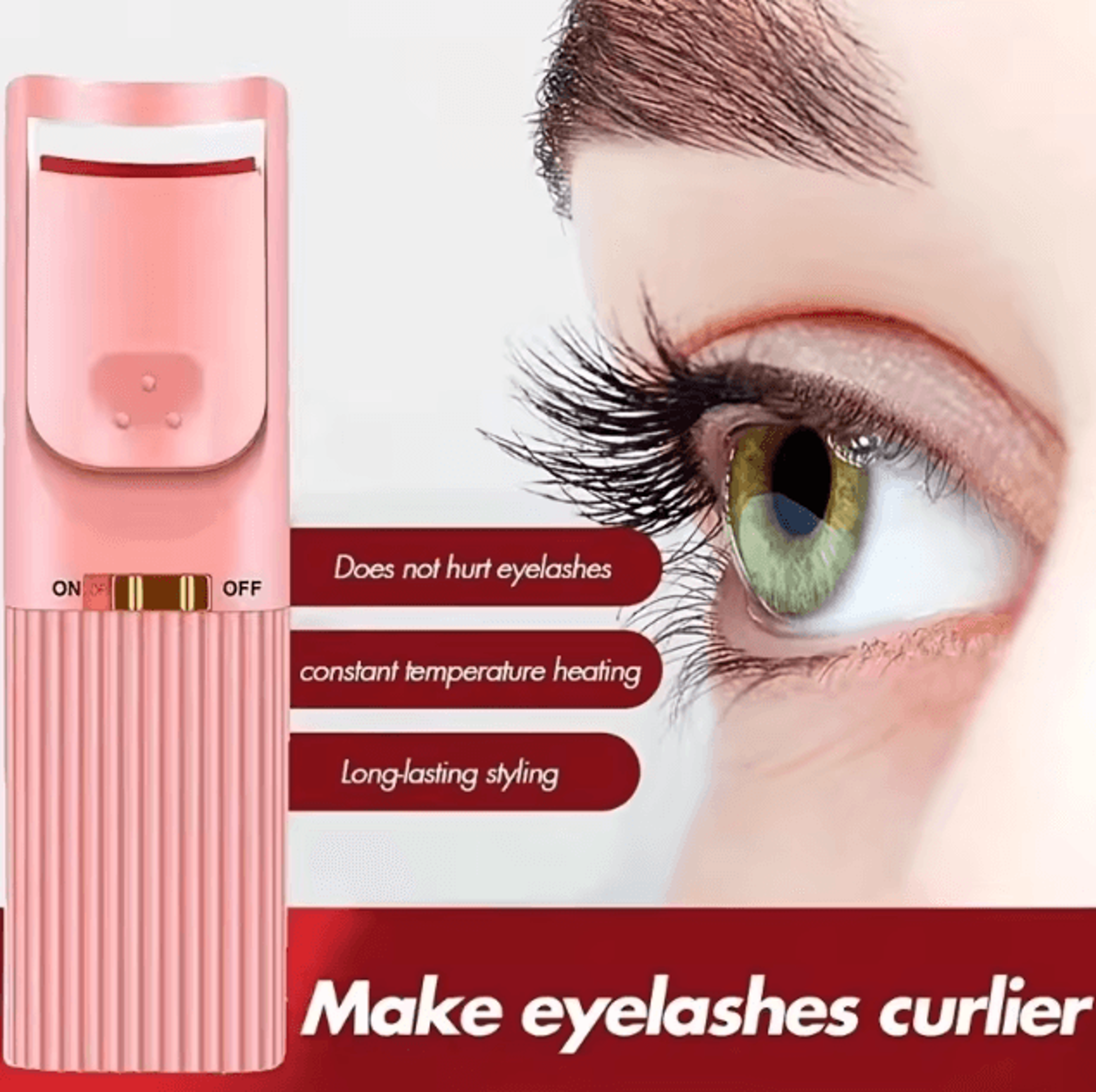 Electric Heated Eyelash Curler For Long Lasting Natural Lash Lift 2