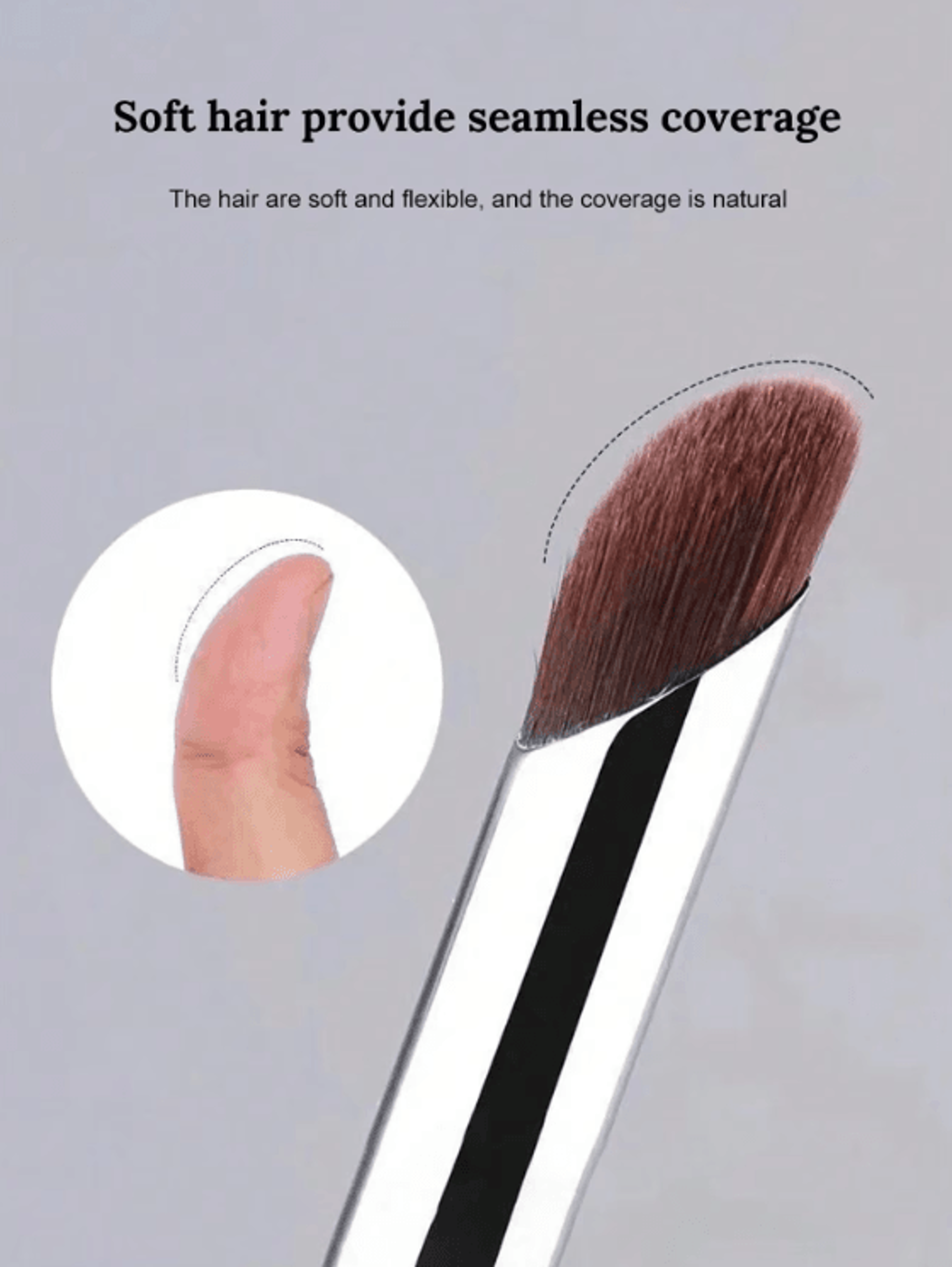 Soft Round Head Concealer Brush Set For Seamless Coverage And Flawless Blending 1