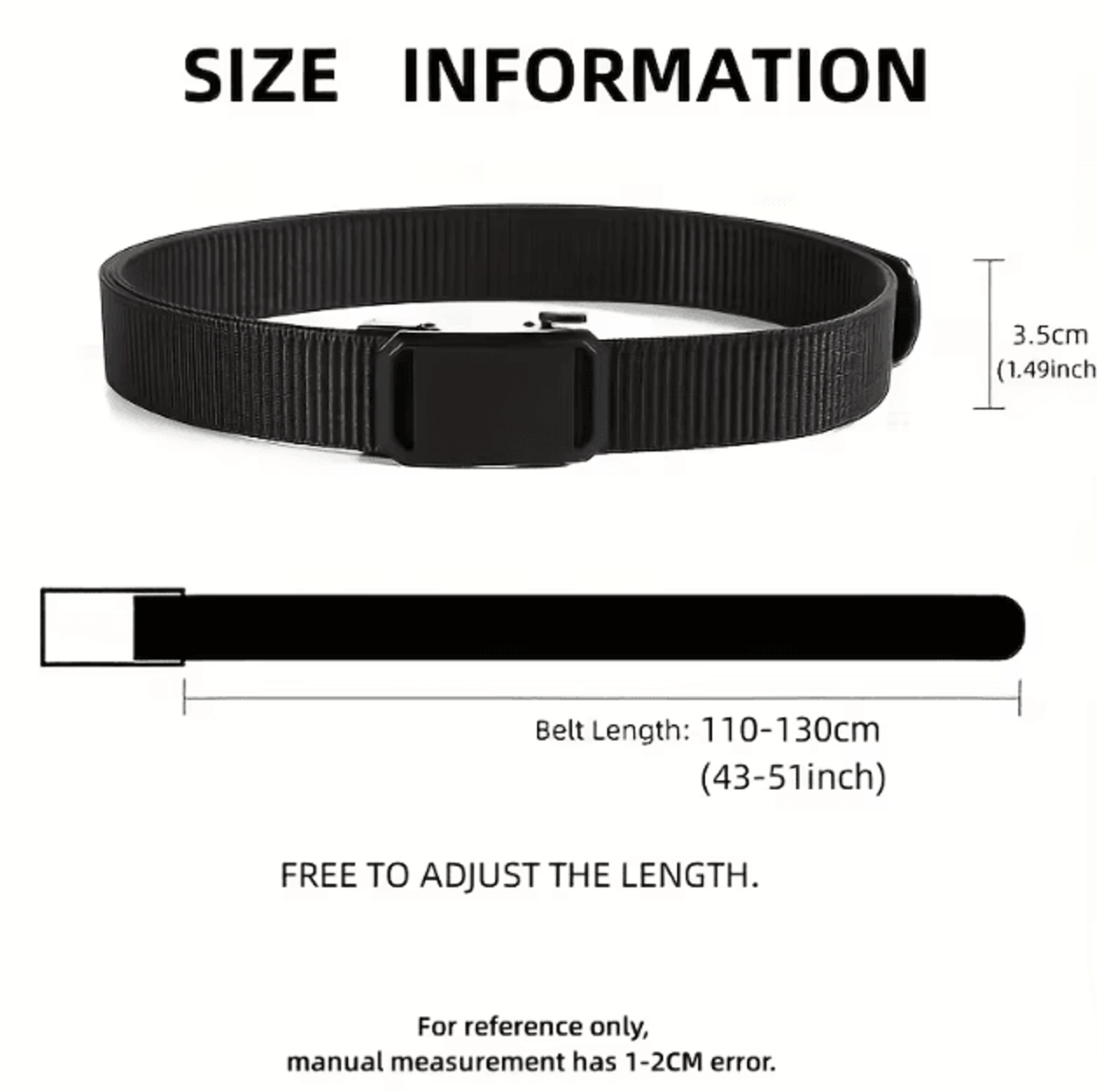 Automatic Buckle Canvas Tactical Belt For Men Durable Adjustable Workwear And Outdoor Use 1