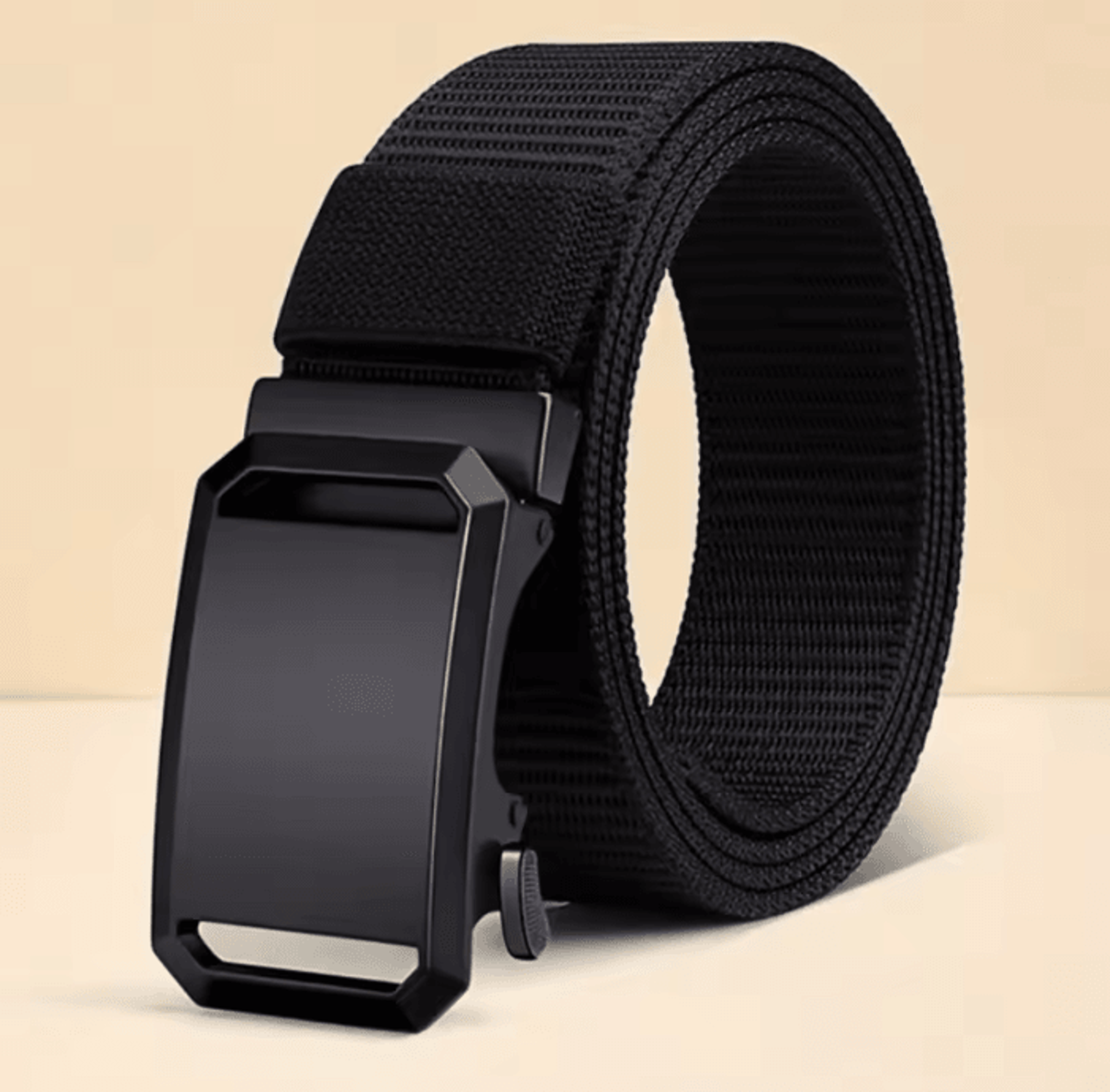 Automatic Buckle Canvas Tactical Belt For Men Durable Adjustable Workwear And Outdoor Use 3