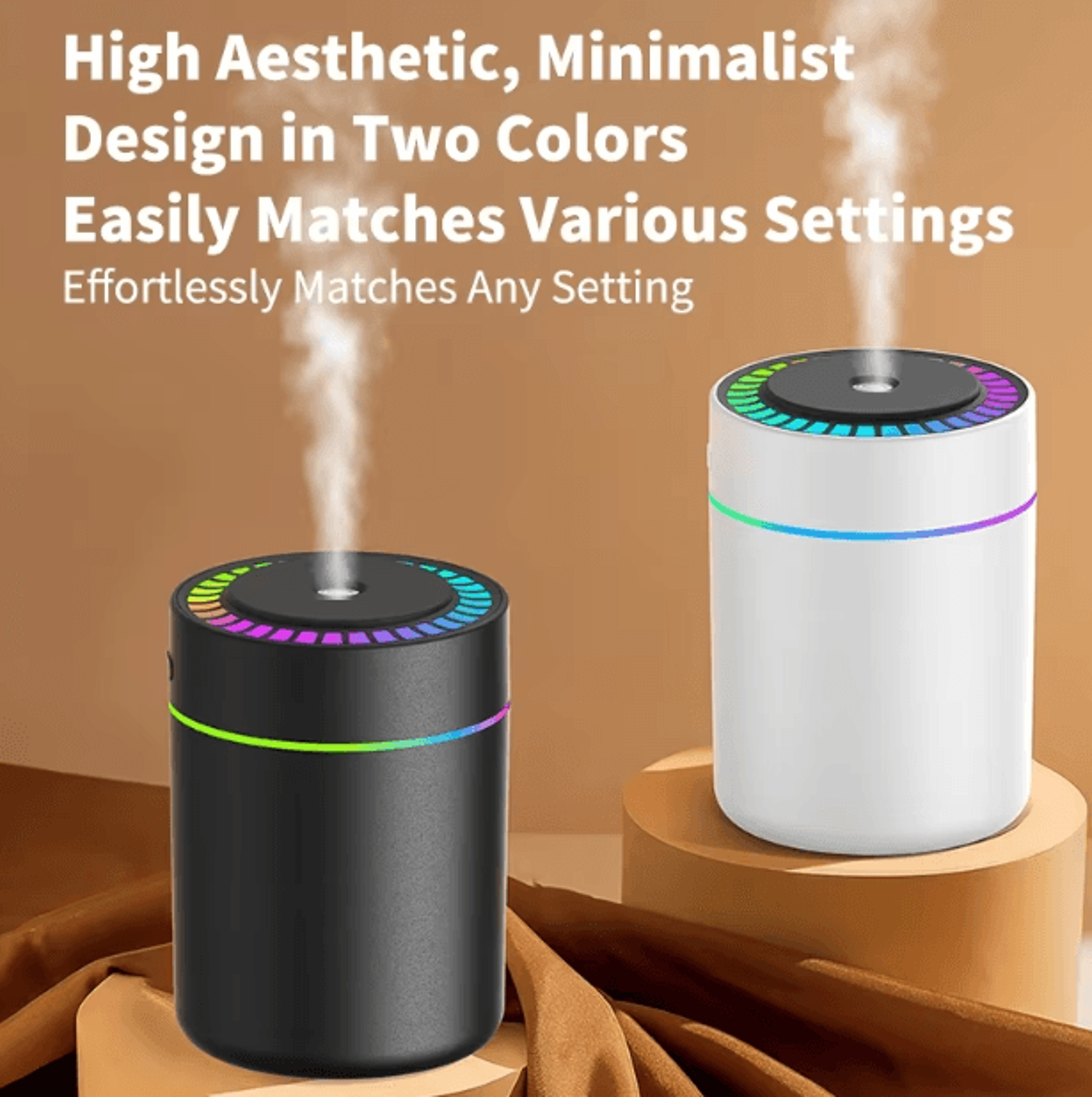 Mini USB Air Humidifier 180ML Aroma Diffuser LED Mist Maker For Home Car And Bedroom 1