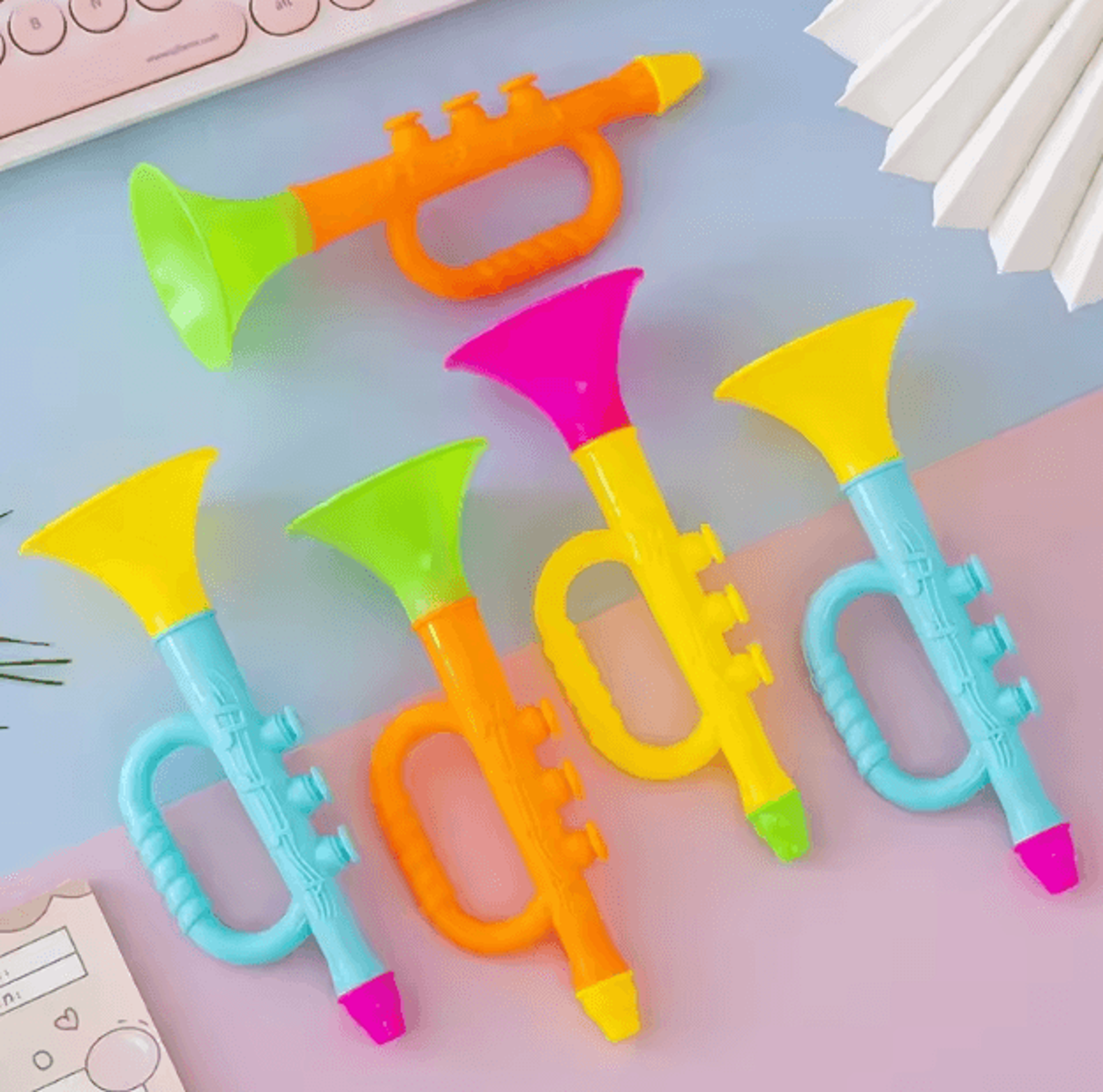 Colorful Baby Trumpet Toy  Montessori Musical Instrument For Kids Early Learning Fun 2