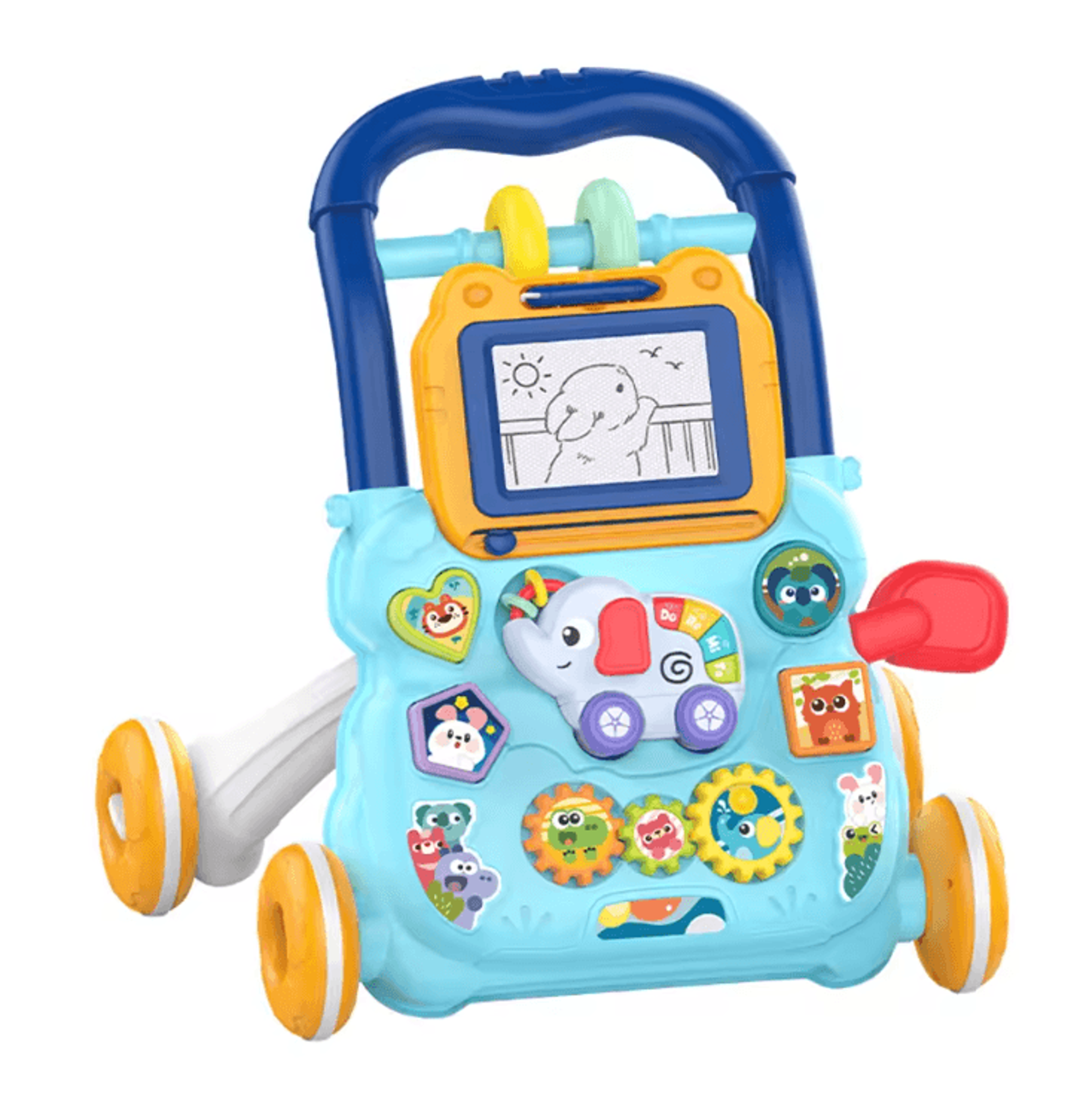 Baby Push Walker With Music  Drawing Board  Multifunction Learning Activity Walker For Toddlers 3
