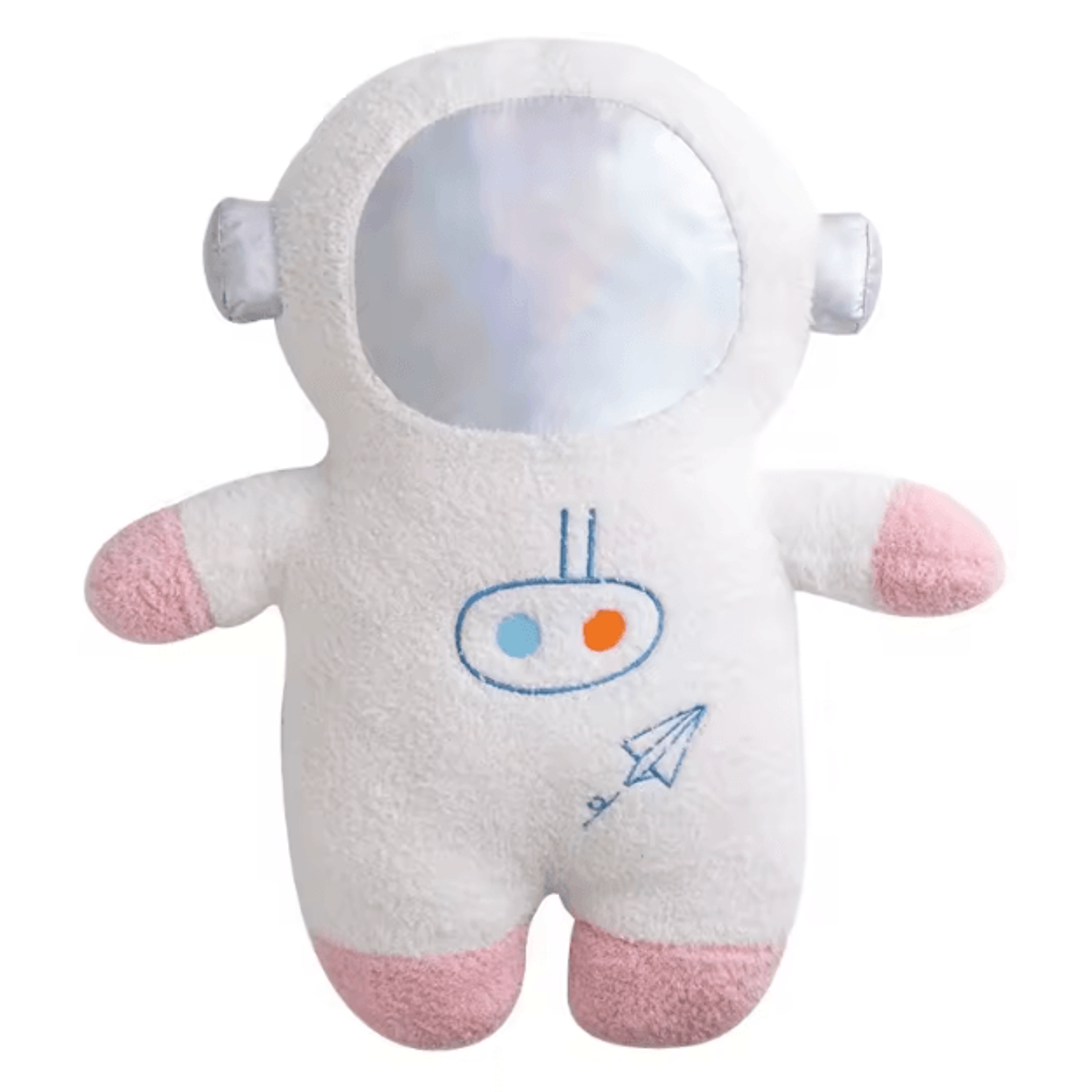 Plush Rocket Astronaut Pillow  58cm Soft Space Toy  Kids Room Decor 4
