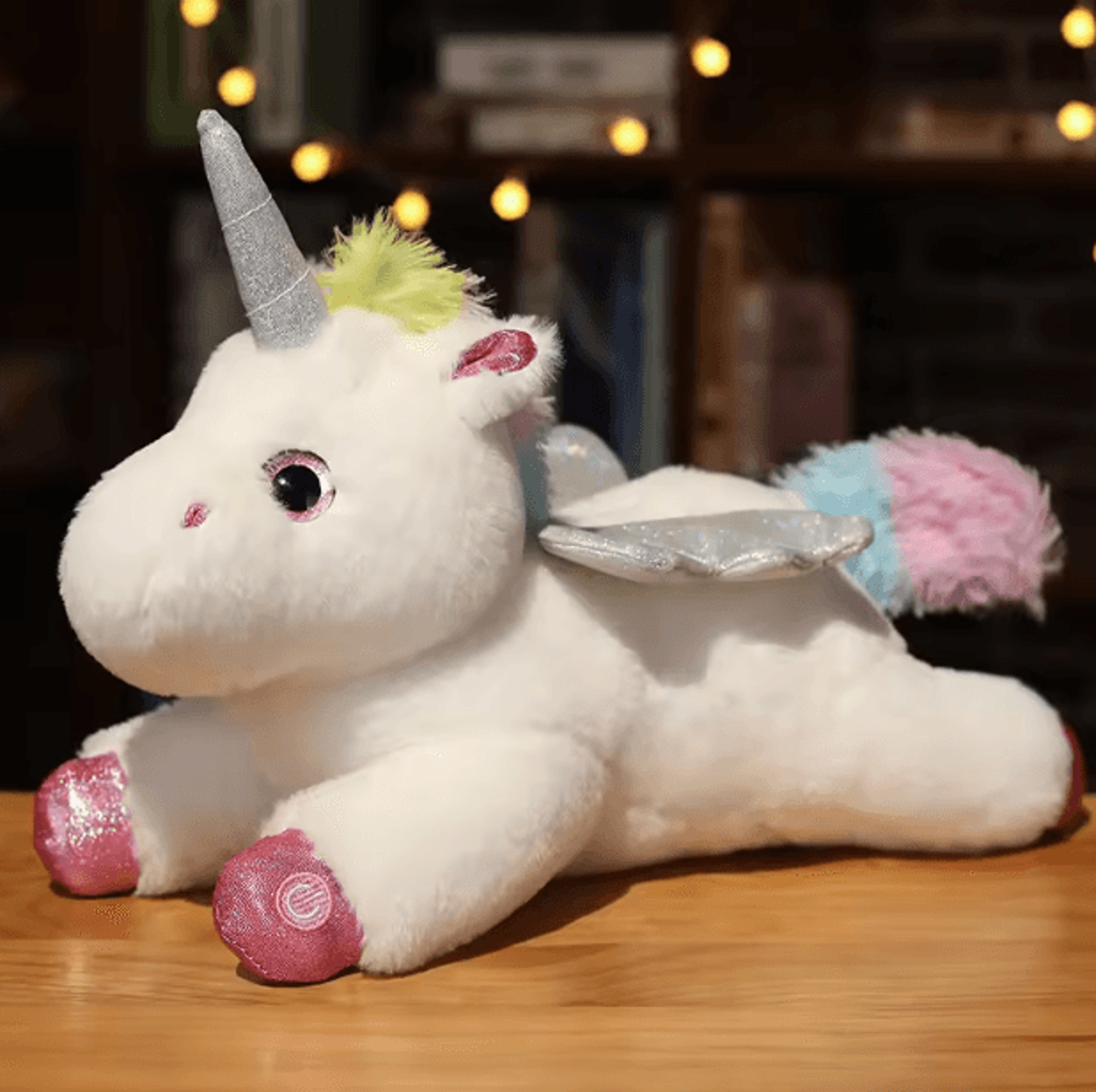 Glowing Unicorn Plush Pillow  LED LightUp Soft Toy  Kids Decorative Cushion 3