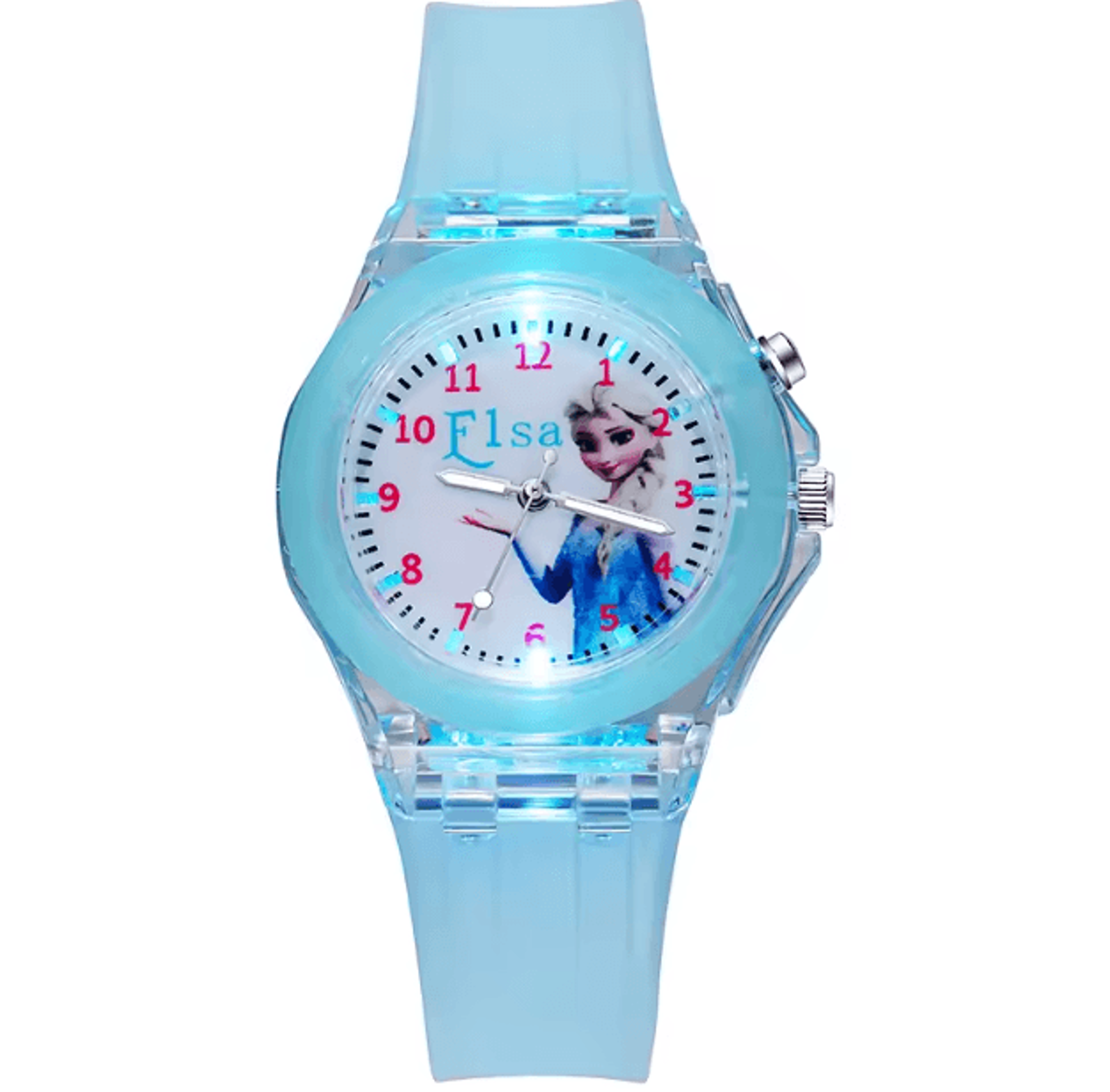 Disney Frozen Kids LightUp Watch  Princess Elsa Silicone Strap Cartoon Wristwatch 7