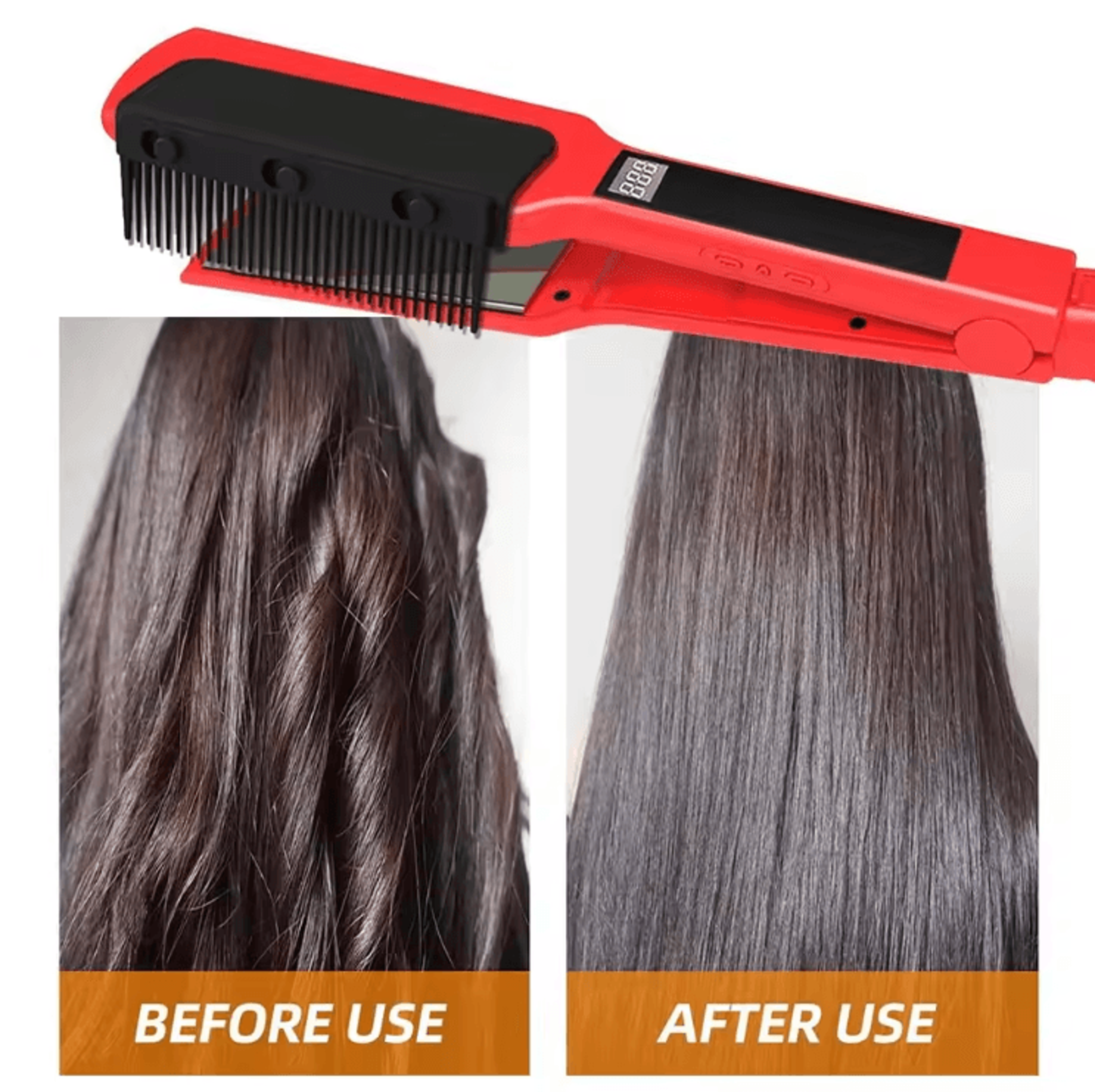 Flat Iron Comb Attachment  ClipOn Hair Straightener Comb For Smooth FrizzFree Styling 2