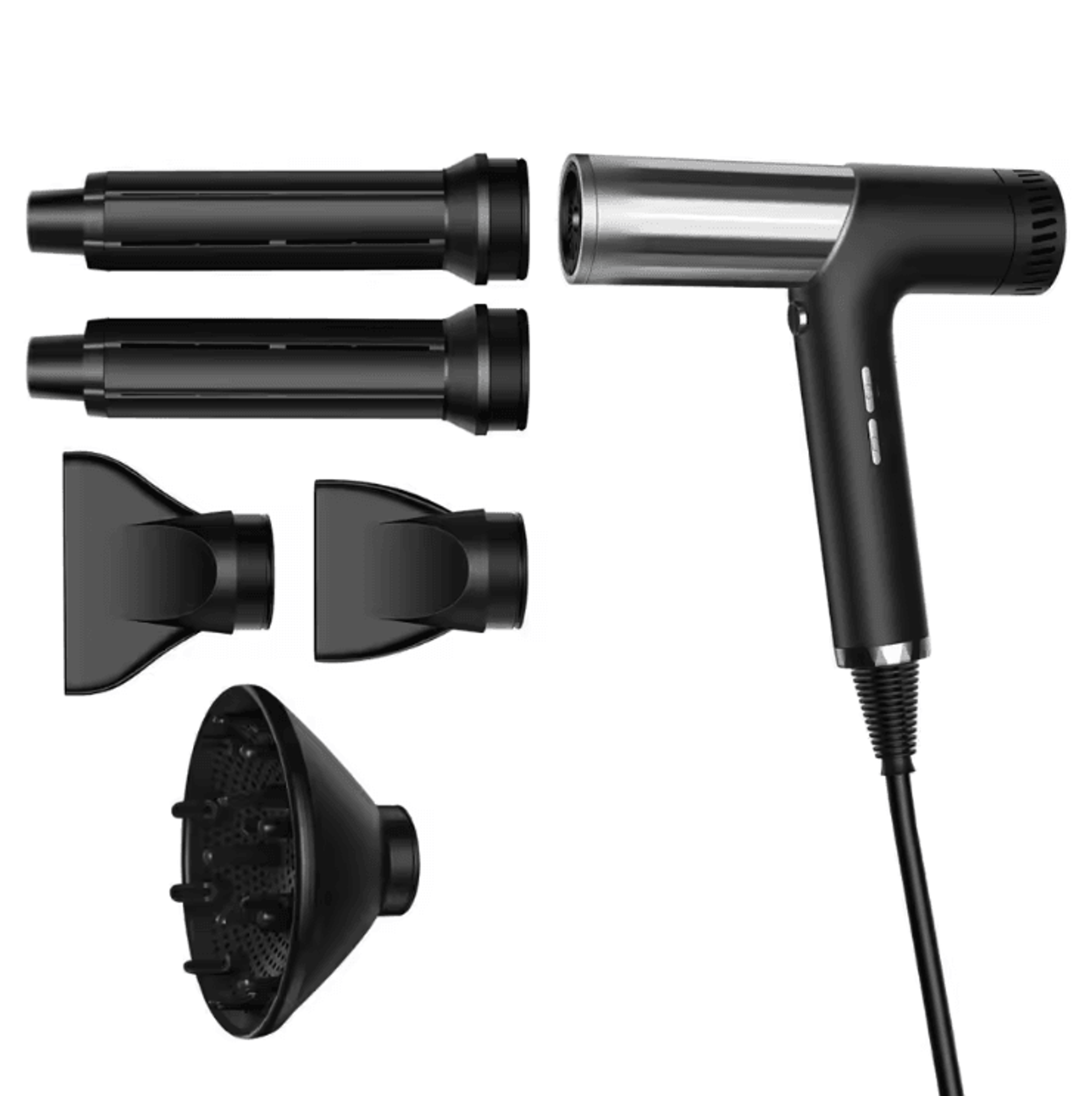 NoiseReducing 5in1 Ionic Hair Dryer Brush  HighSpeed Hot Air Styling  Straightening Tool 1