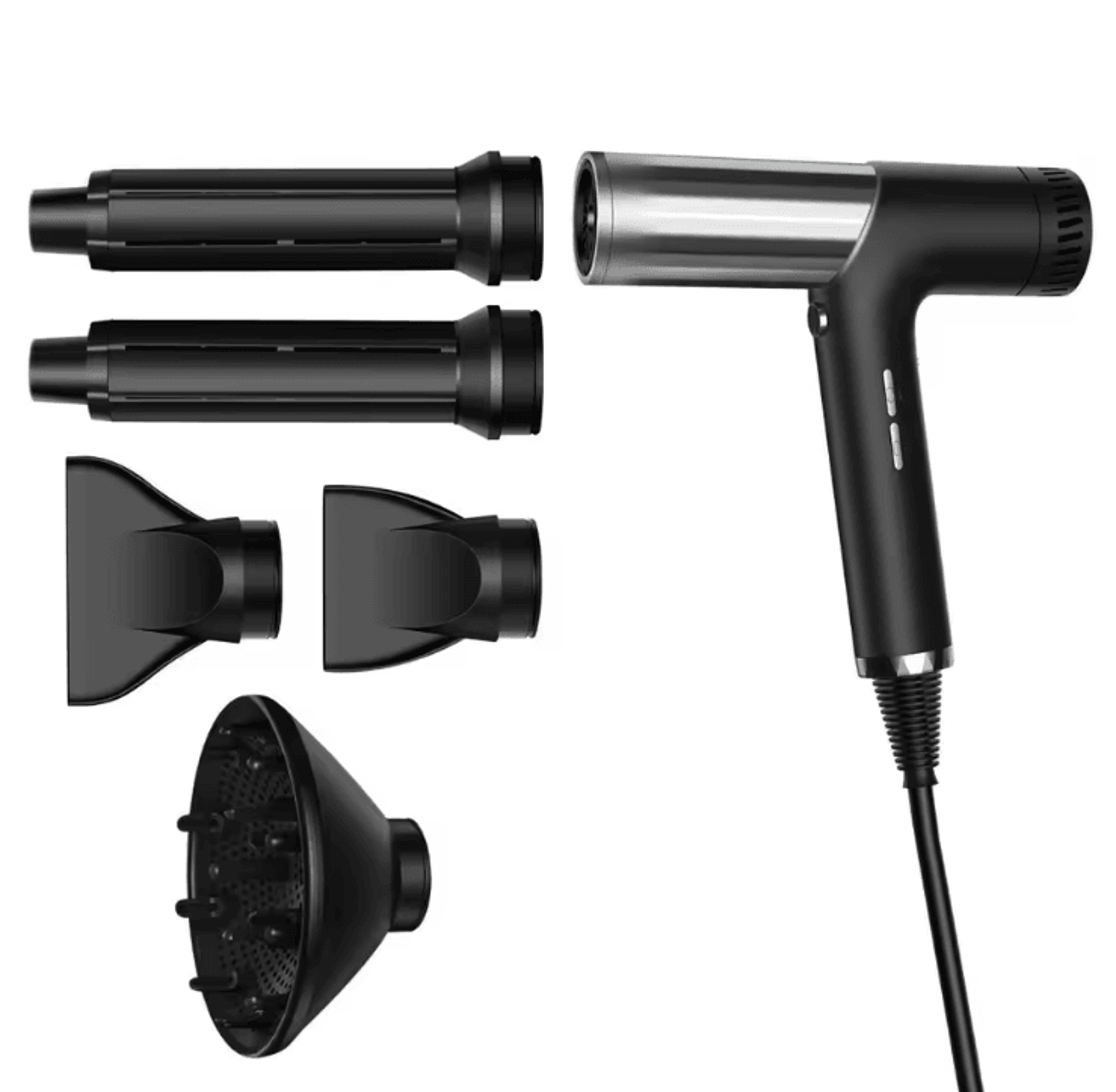 NoiseReducing 5in1 Ionic Hair Dryer Brush  HighSpeed Hot Air Styling  Straightening Tool 6