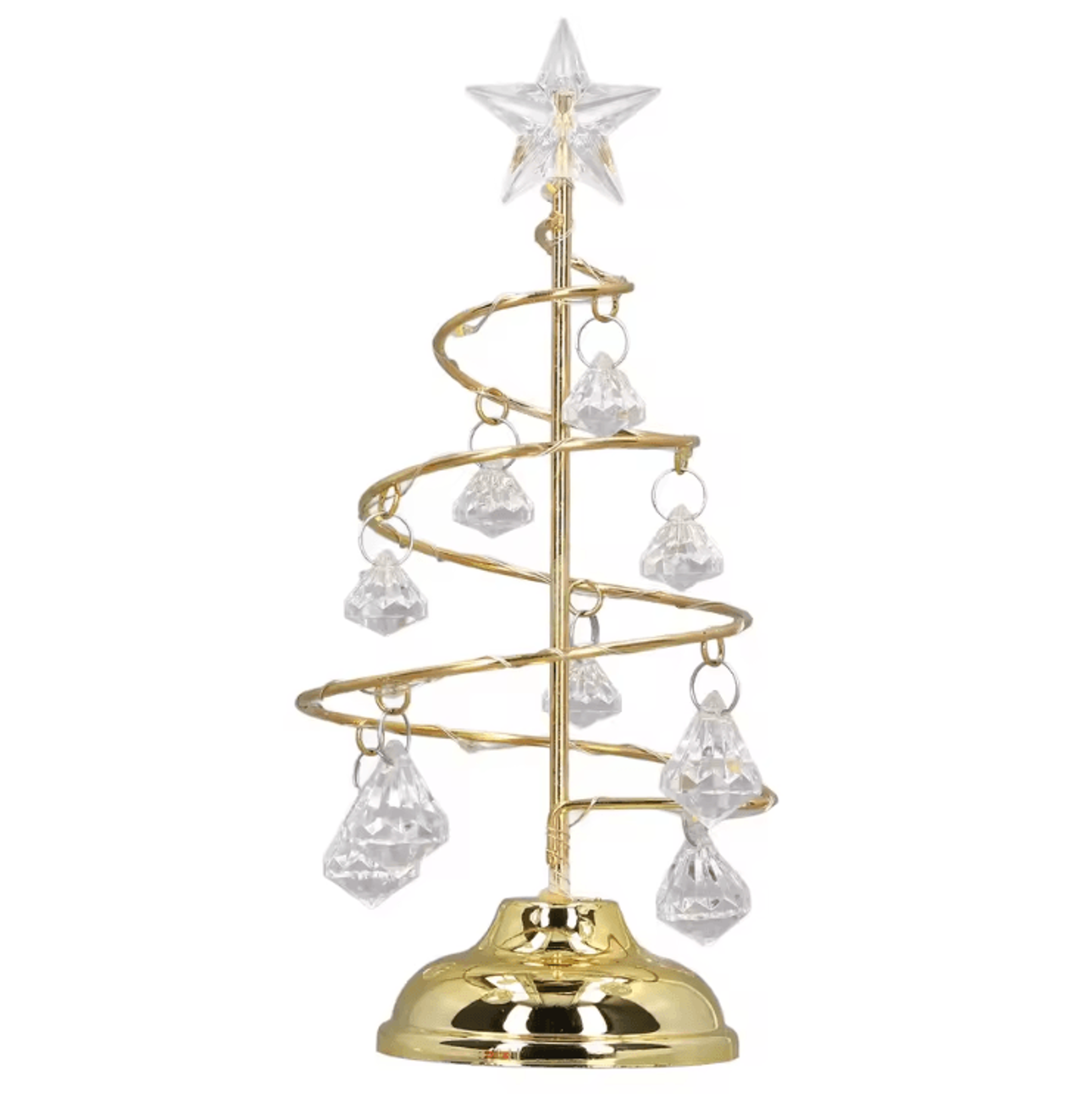 LED Crystal Christmas Tree Lamp  Decorative Iron Night Light With Warm Glow 1