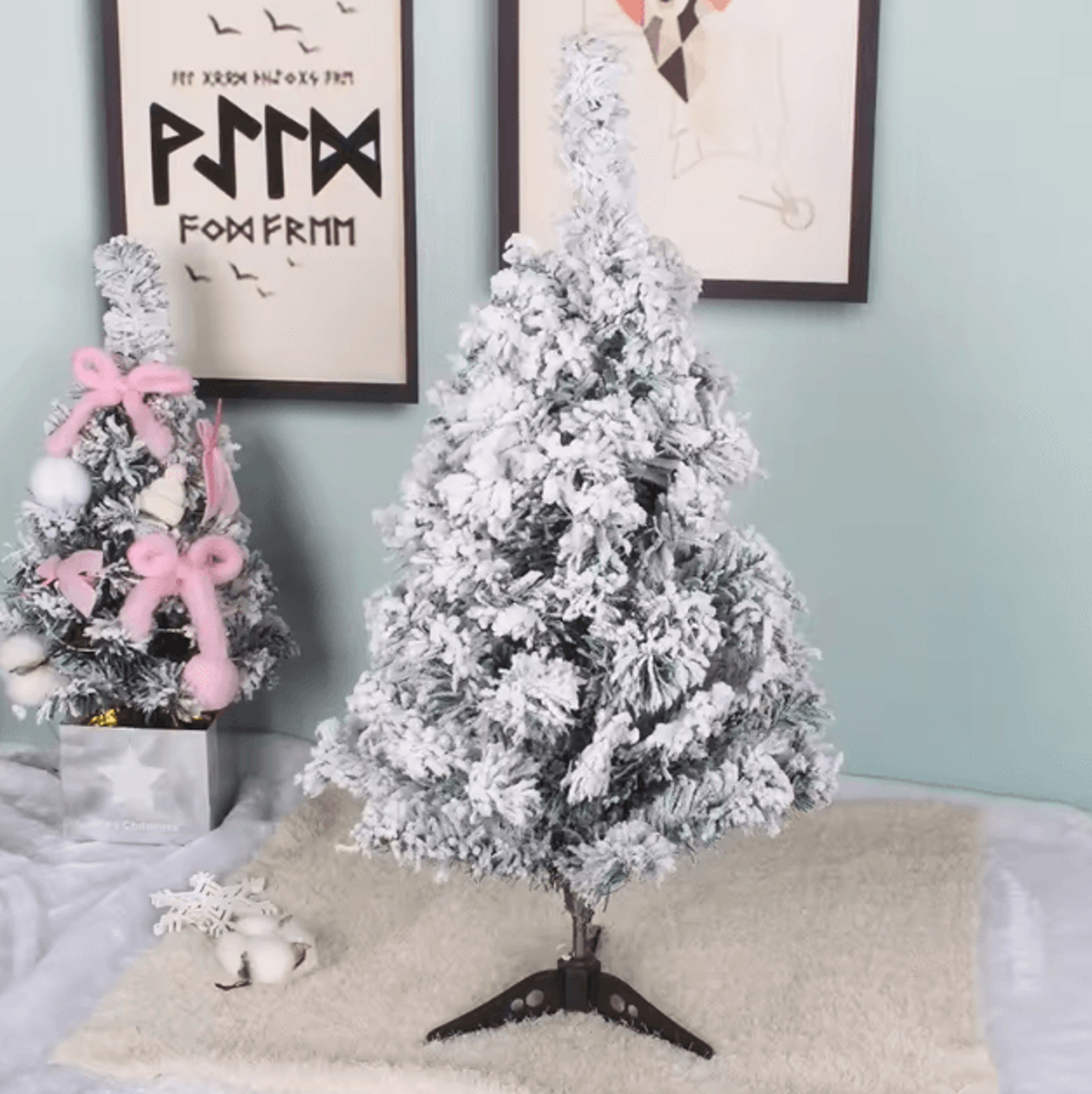60cm Mini Christmas Tree  PVC Desktop Festive Decoration 4