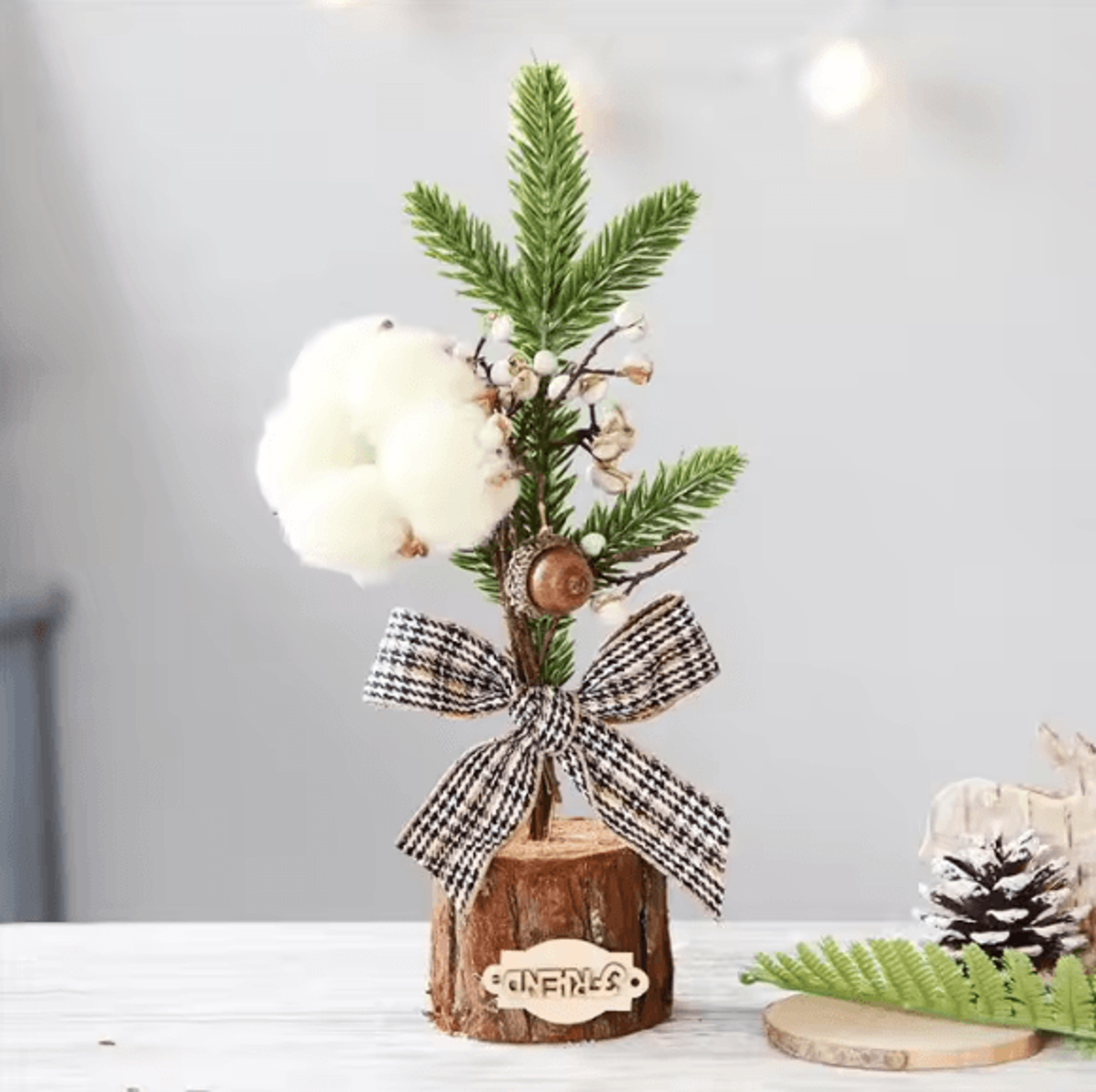 25cm Mini Christmas Tree  Tabletop Festive Desktop Decoration 4